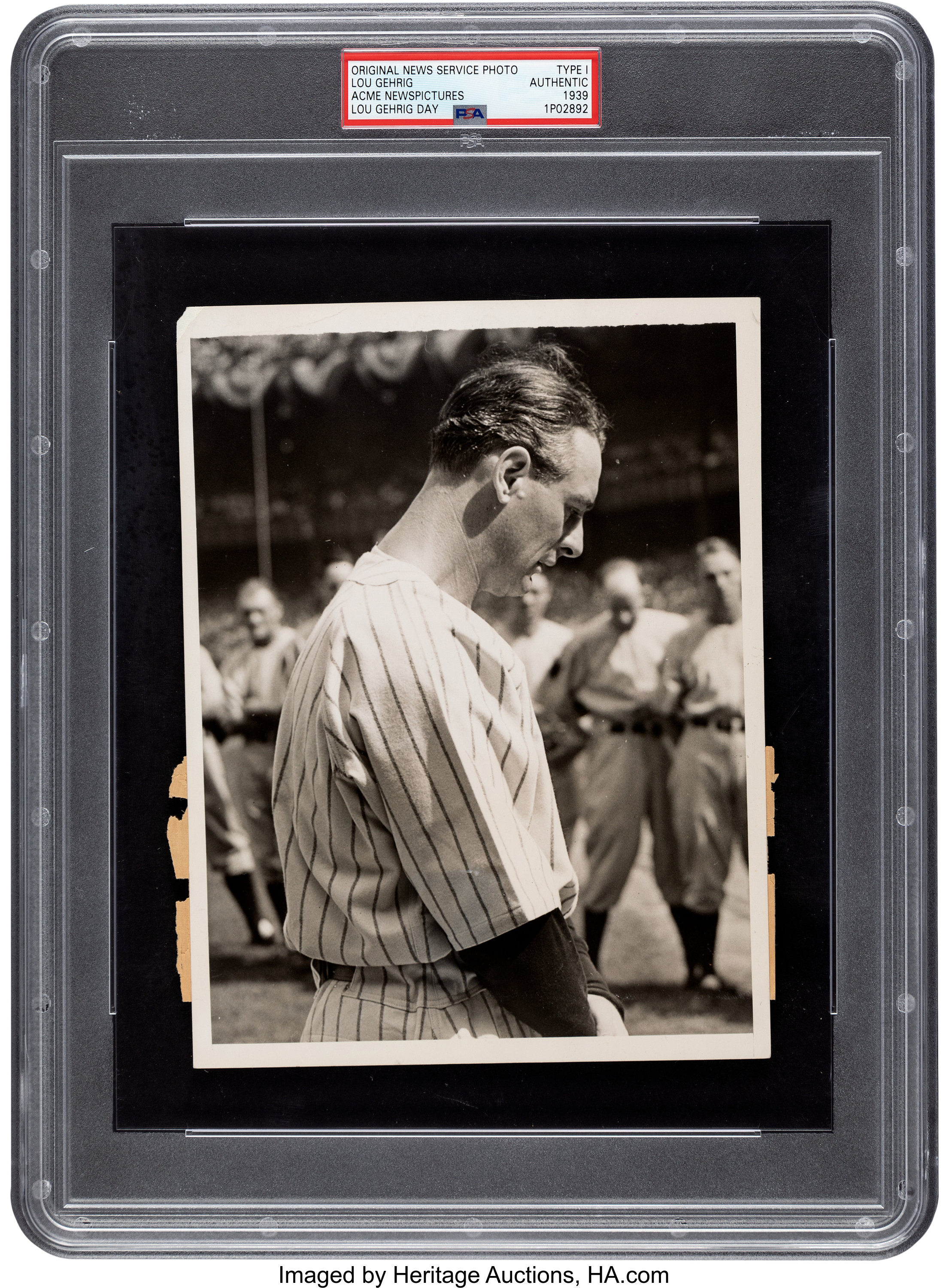 New York Yankees Lou Gehrig 'Luckiest Man' Speech Canvas Print