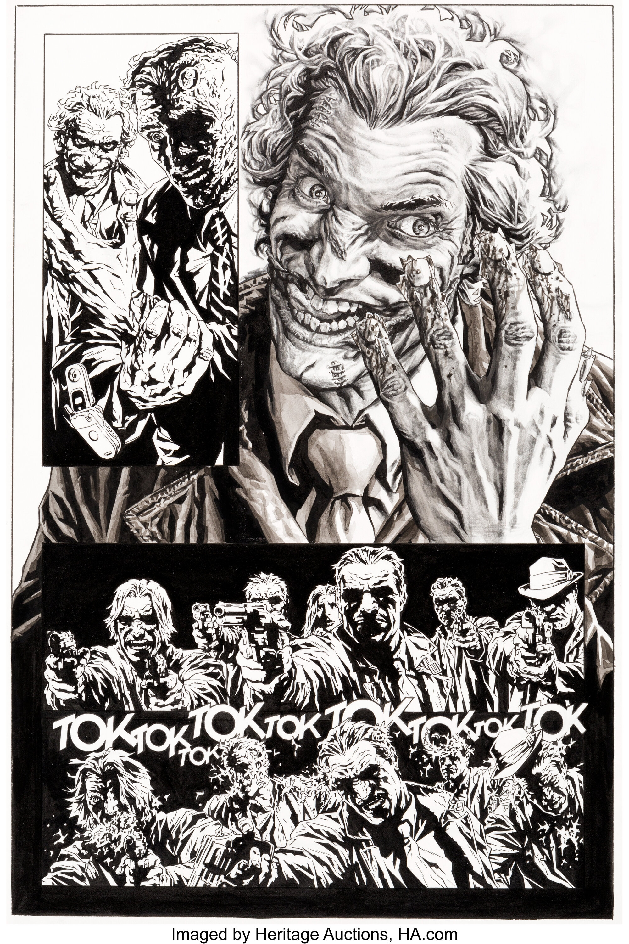Lee Bermejo Joker Story Page 96 Graphic Novel Original Art Dc Lot Heritage Auctions