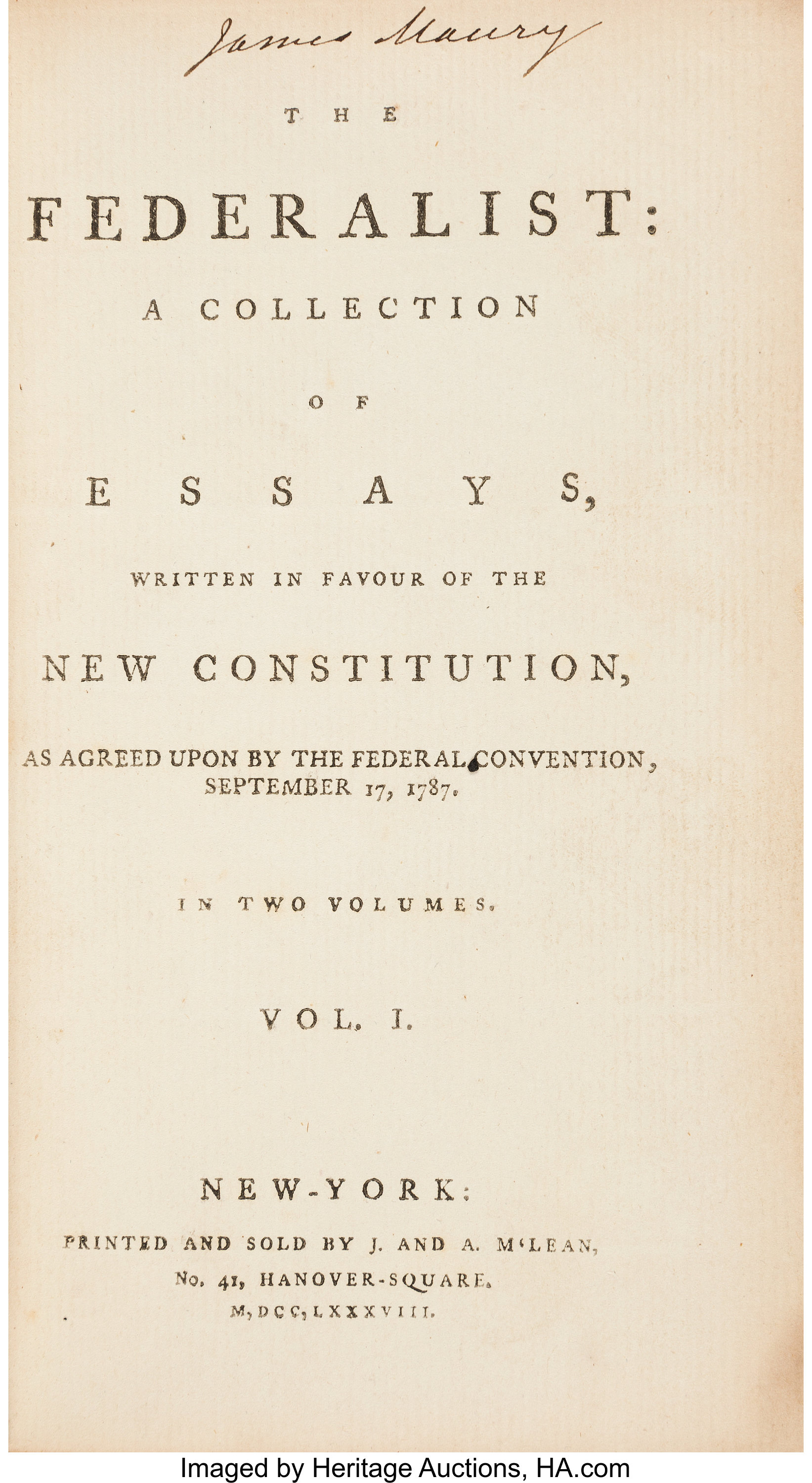 John Jay - Federalist Papers, Supreme Court & Legacy