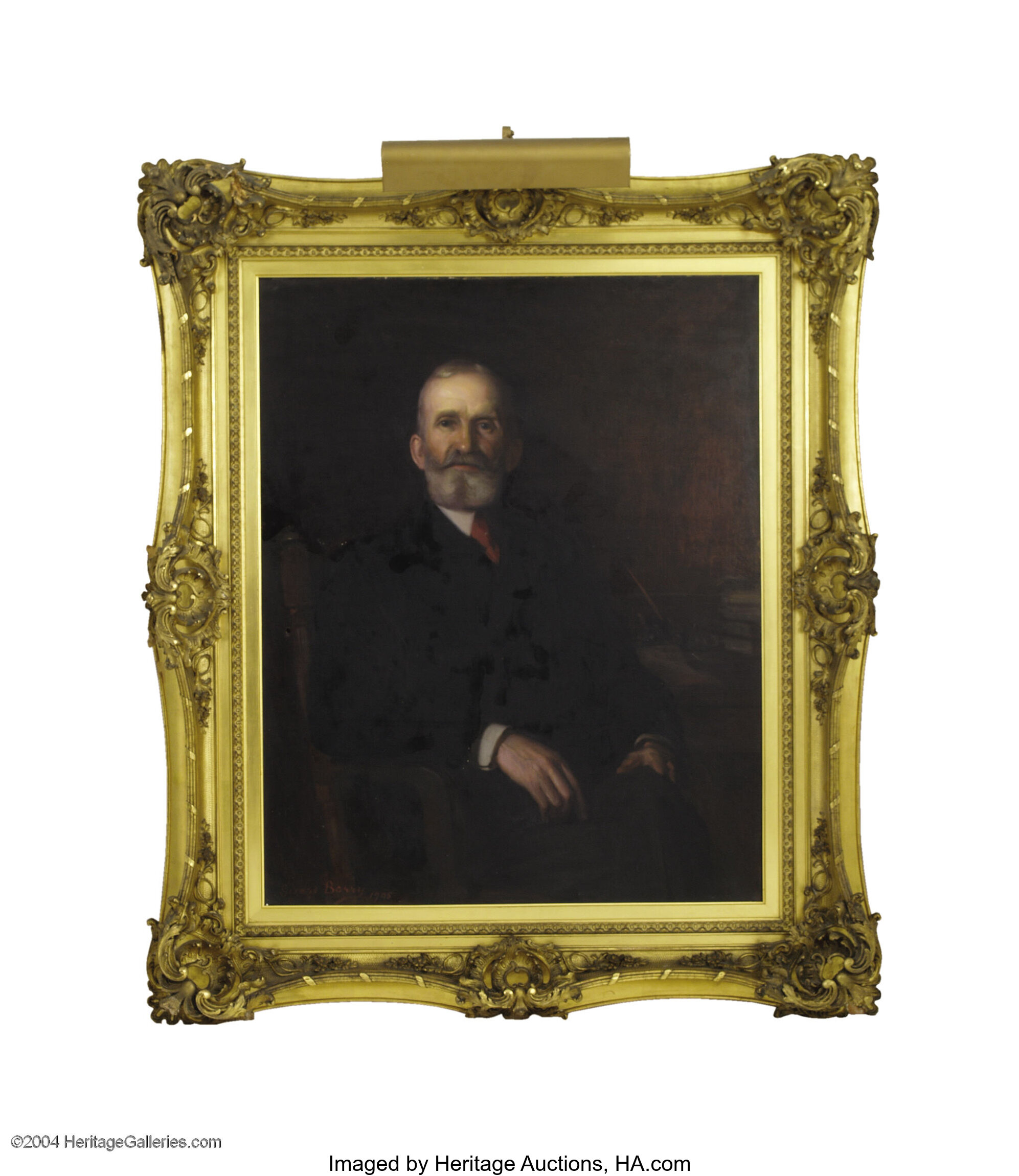 Gerard Berry American B 1864 Portrait Of J H Catherwood Sr Lot Heritage Auctions