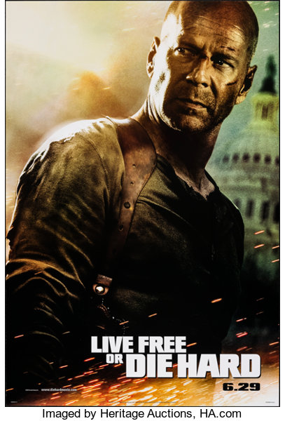 live free or die hard movie poster