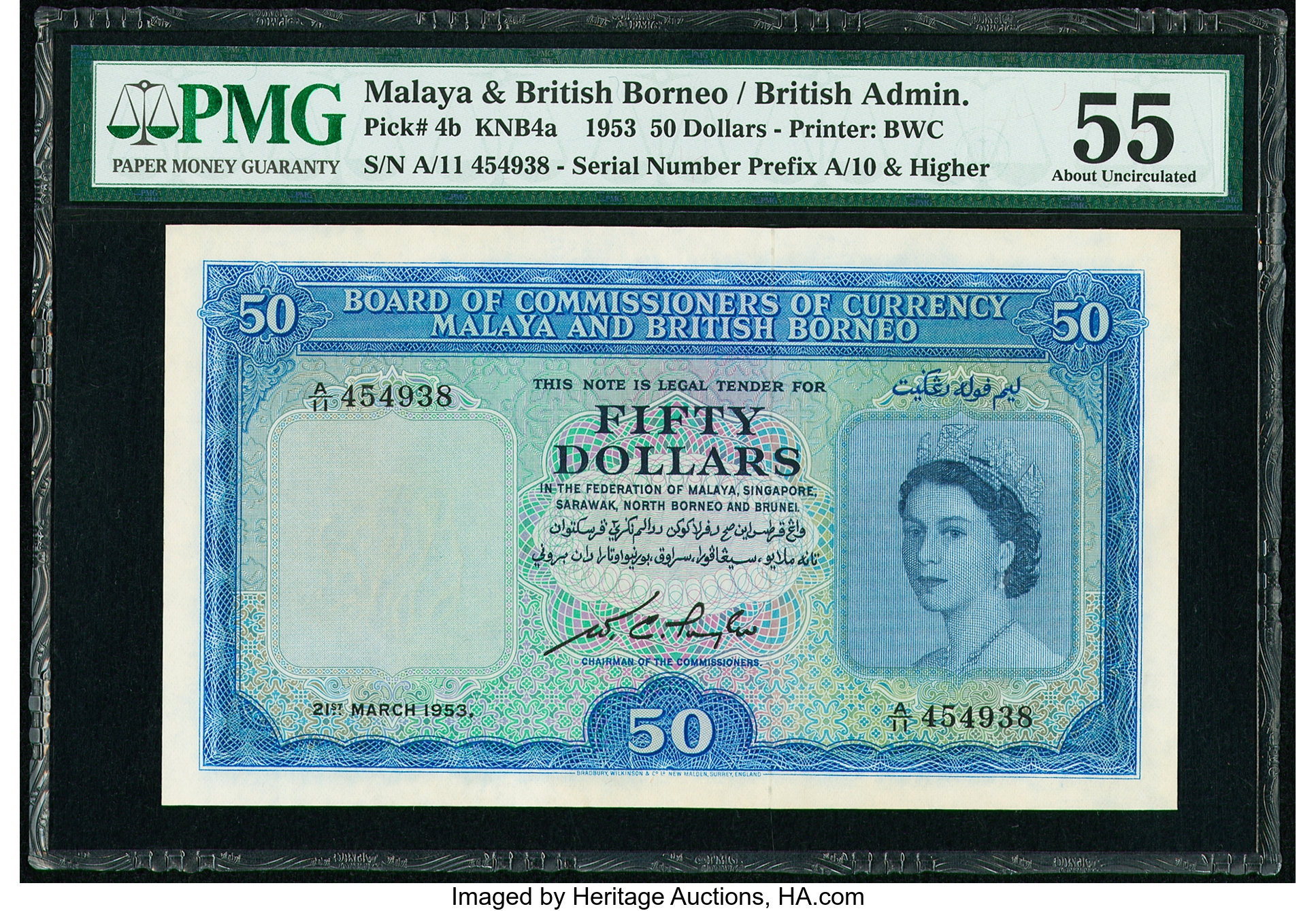Malaya and British Borneo Board of Commissioners of Currency 50