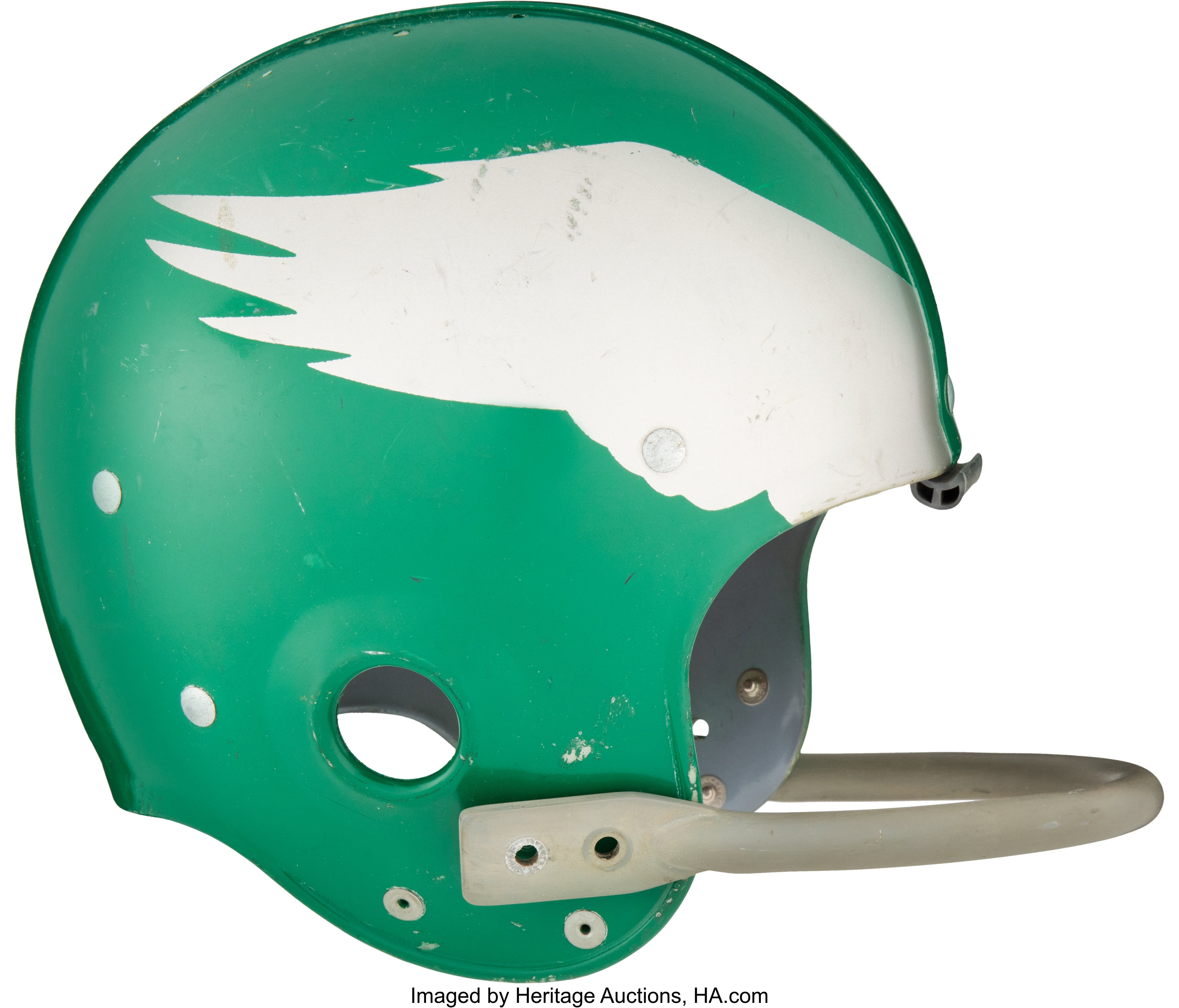 1965-66 Pete Retzlaff Game Worn Philadelphia Eagles Helmet