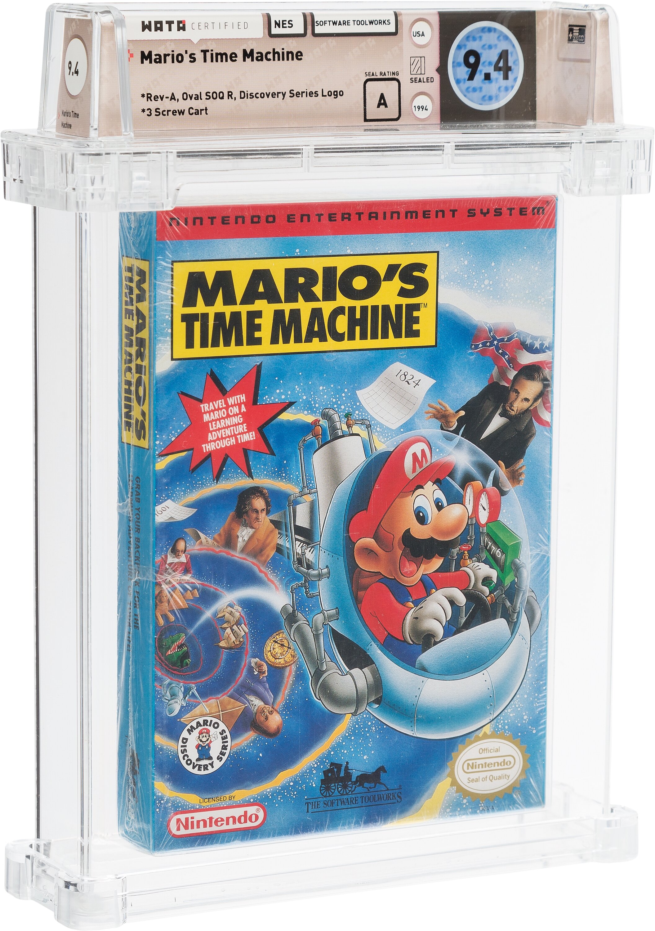 Mario's time shop machine nes