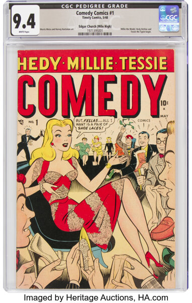 Golden Age (1938-1955):Humor, Comedy Comics #1 Mile High Pedigree (Marvel, 1948) CGC NM 9.4 White pages....