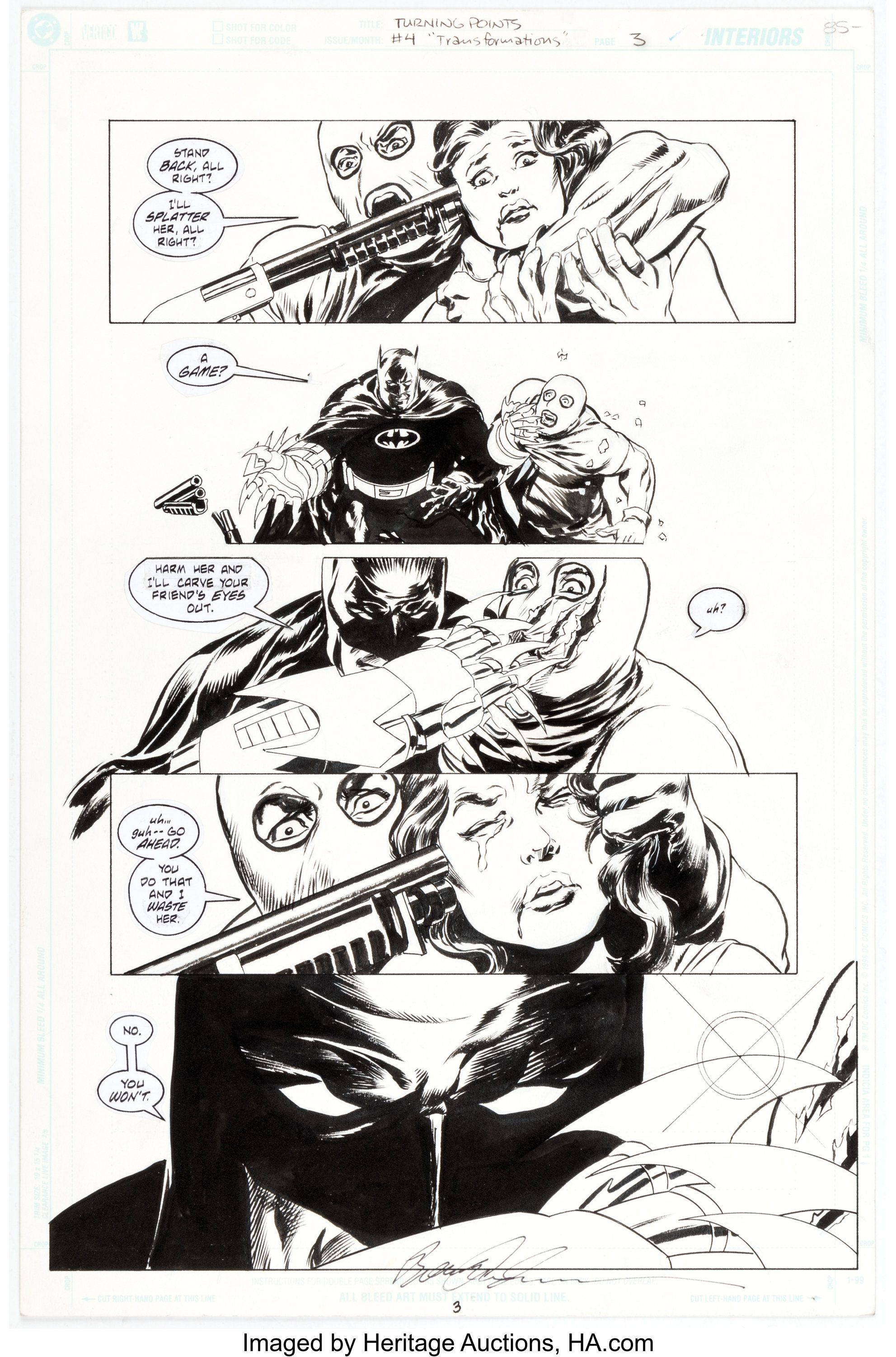 Brent Anderson Batman: Turning Points #4 Story Page 3 Original Art | Lot  #13536 | Heritage Auctions