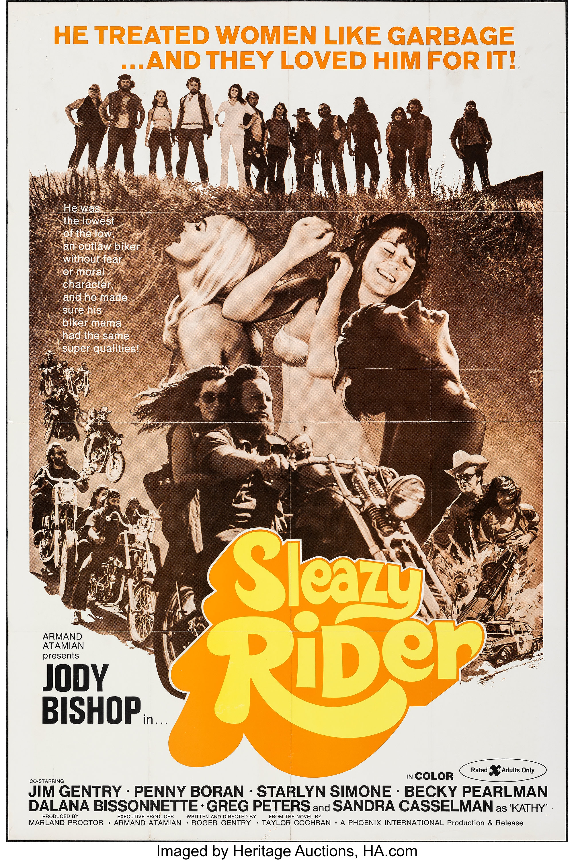 Sleazy Rider & Other Lot (Phoenix International, 1972). Folded, | Lot ...