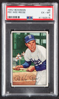 Lot - 1952 Bowman #8 Pee Wee Reese Brooklyn Dodgers Baseball Card