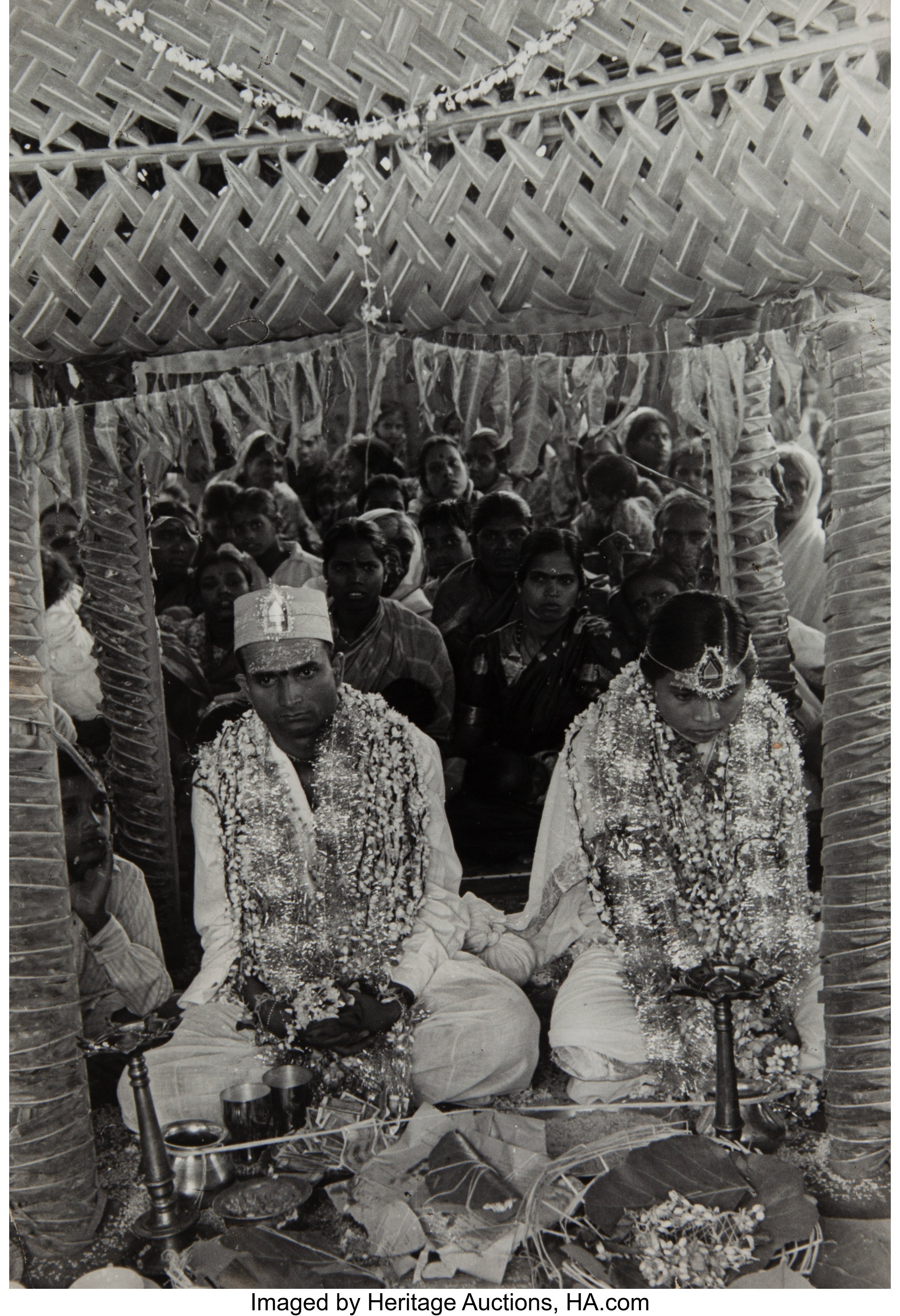 Henri Cartier Bresson French 1908 2004 . Bride and Groom Lot