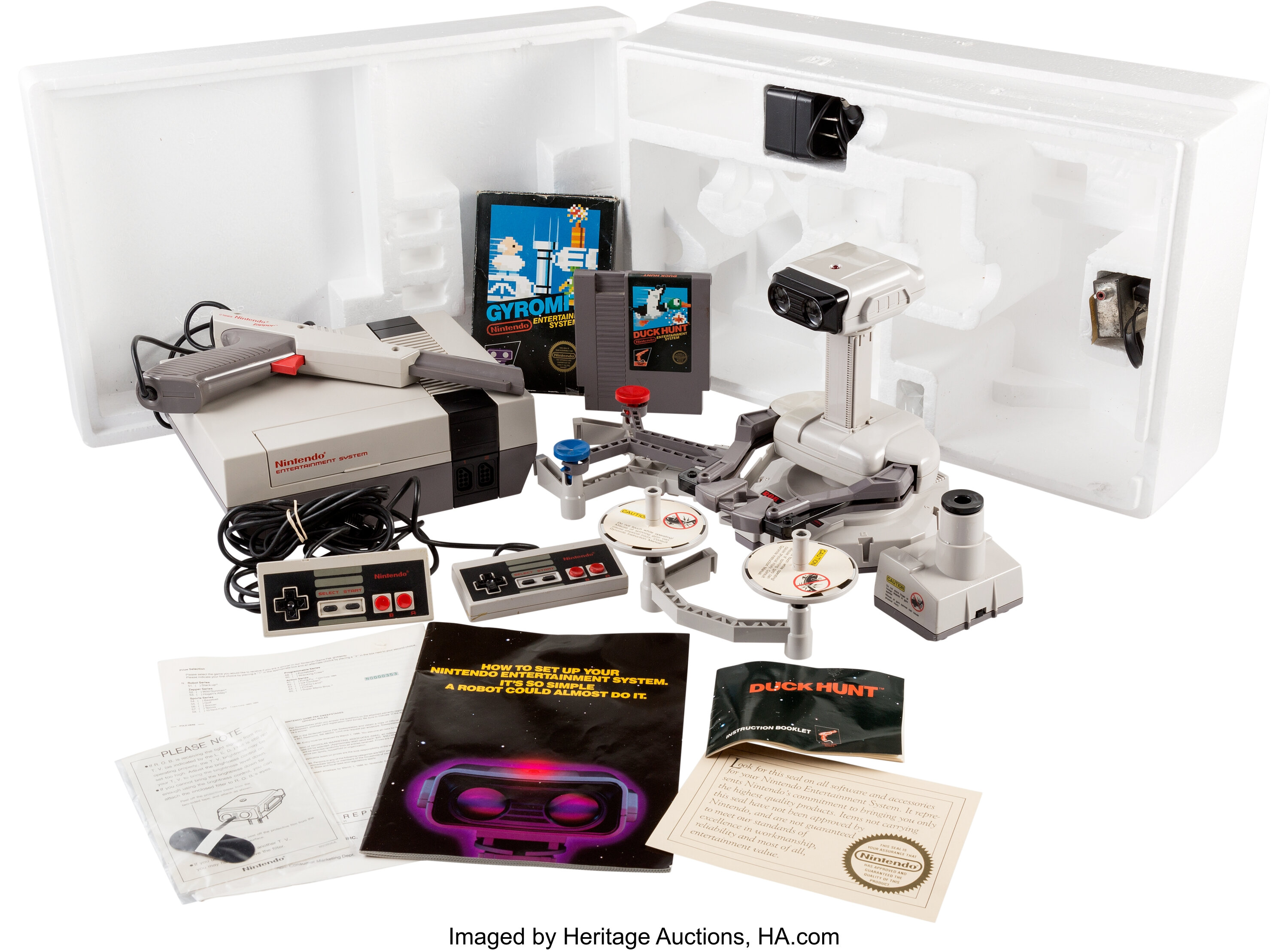 Nintendo Entertainment System Serial No. 0000353 Deluxe Set