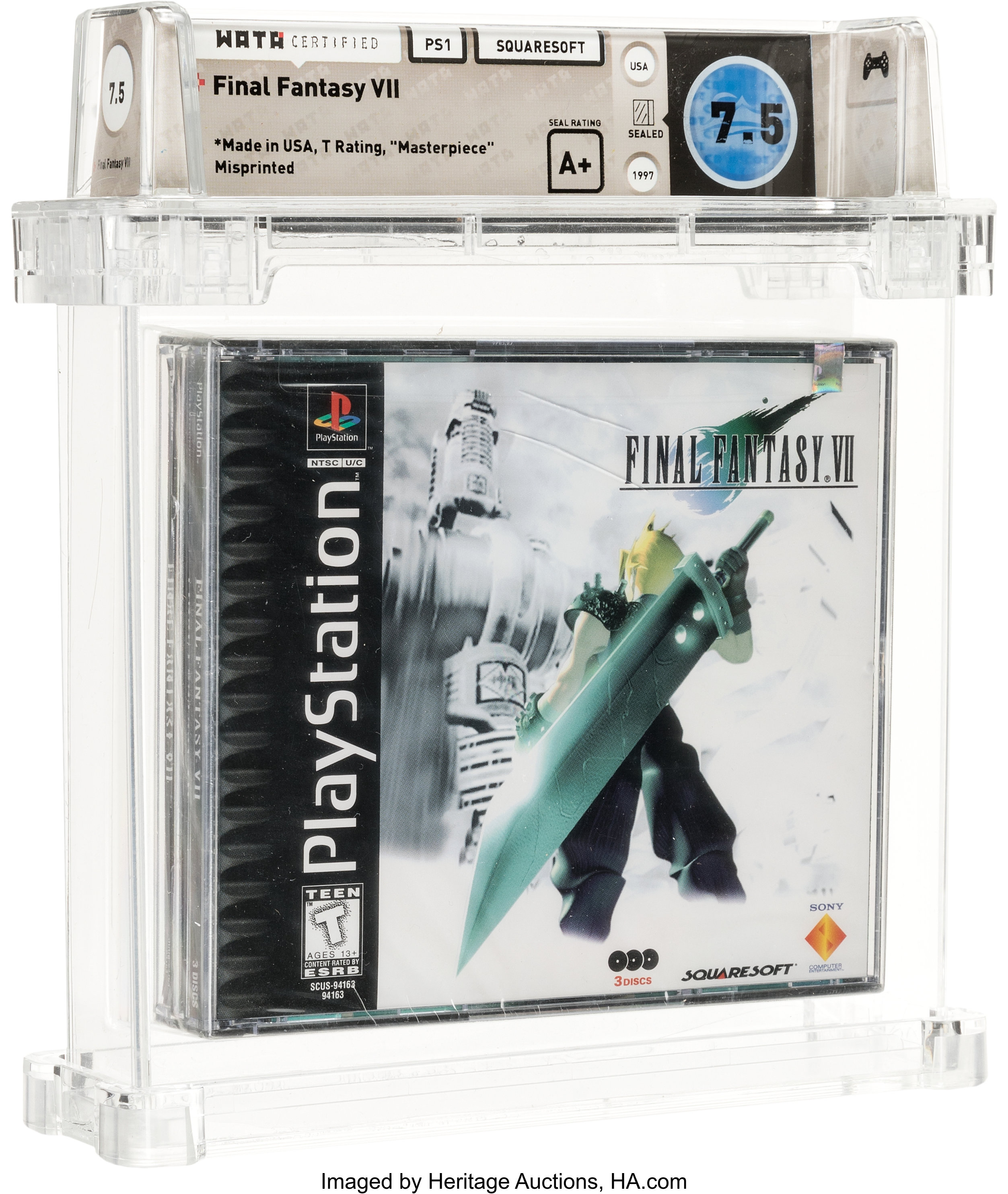 Final Fantasy VII [Misprint, Standard Release] Wata 7.5 A+ Sealed