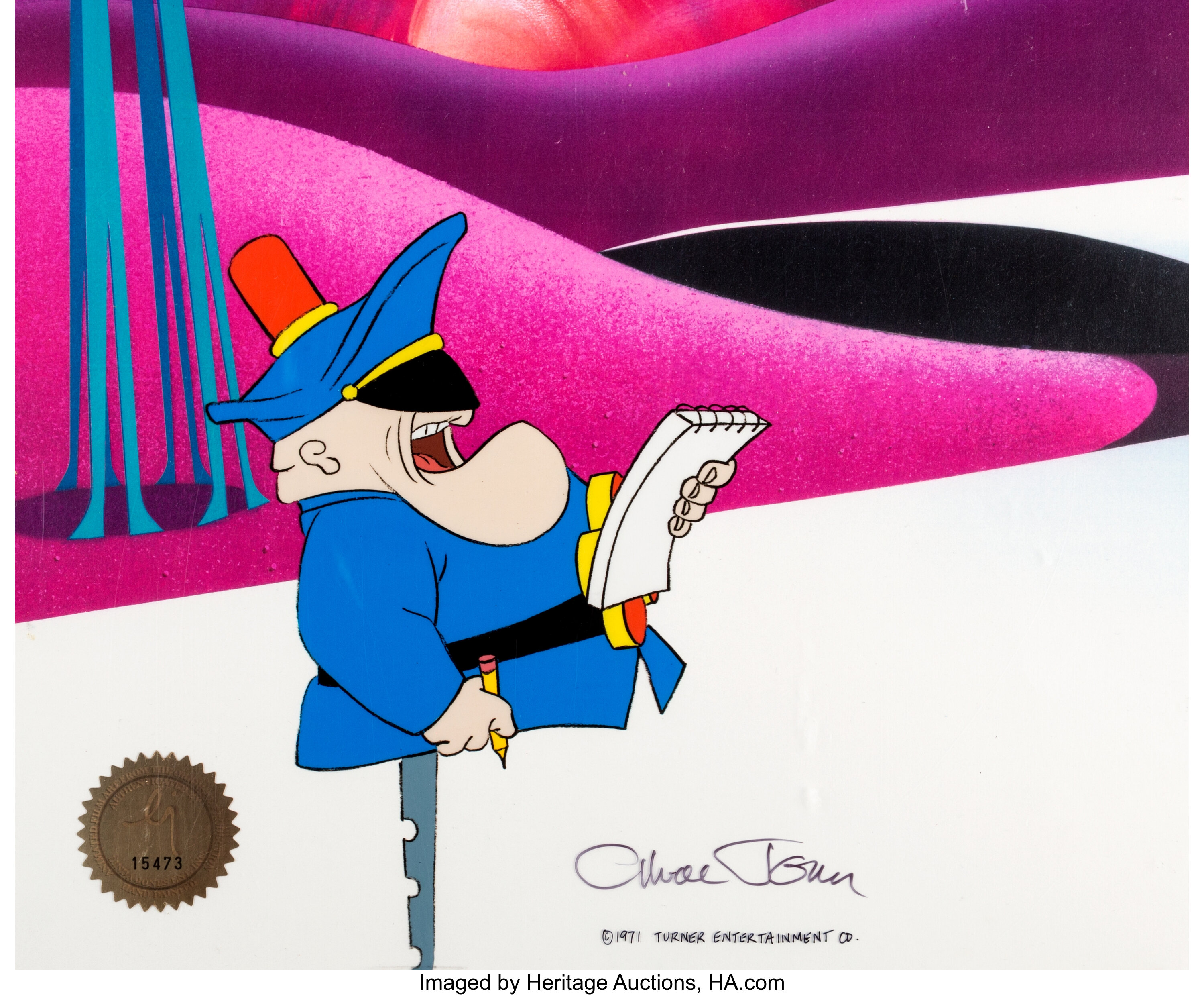 The Phantom Tollbooth Officer Short Shrift Signed Production Cel | Lot  #16024 | Heritage Auctions