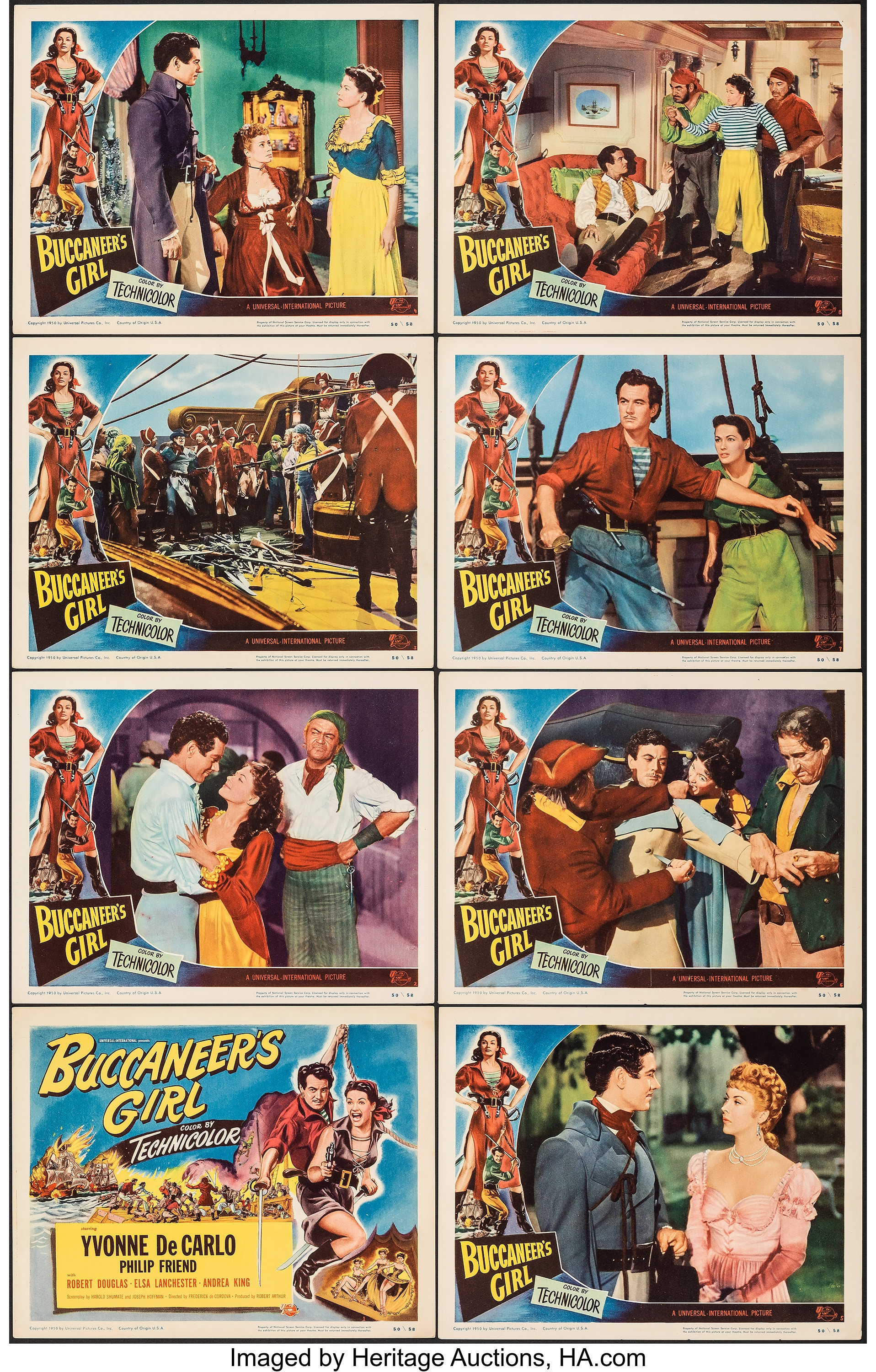 Buccaneer's Girl (Universal International, 1950). Very Fine-. Lobby ...