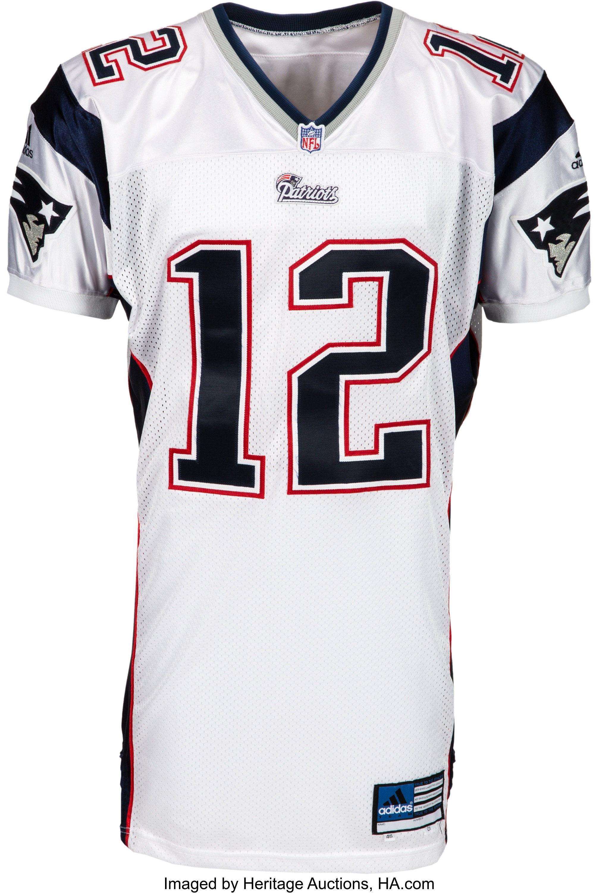 Tom Brady 2001 Game-Used Patriots Home Jersey (Mears LOA)