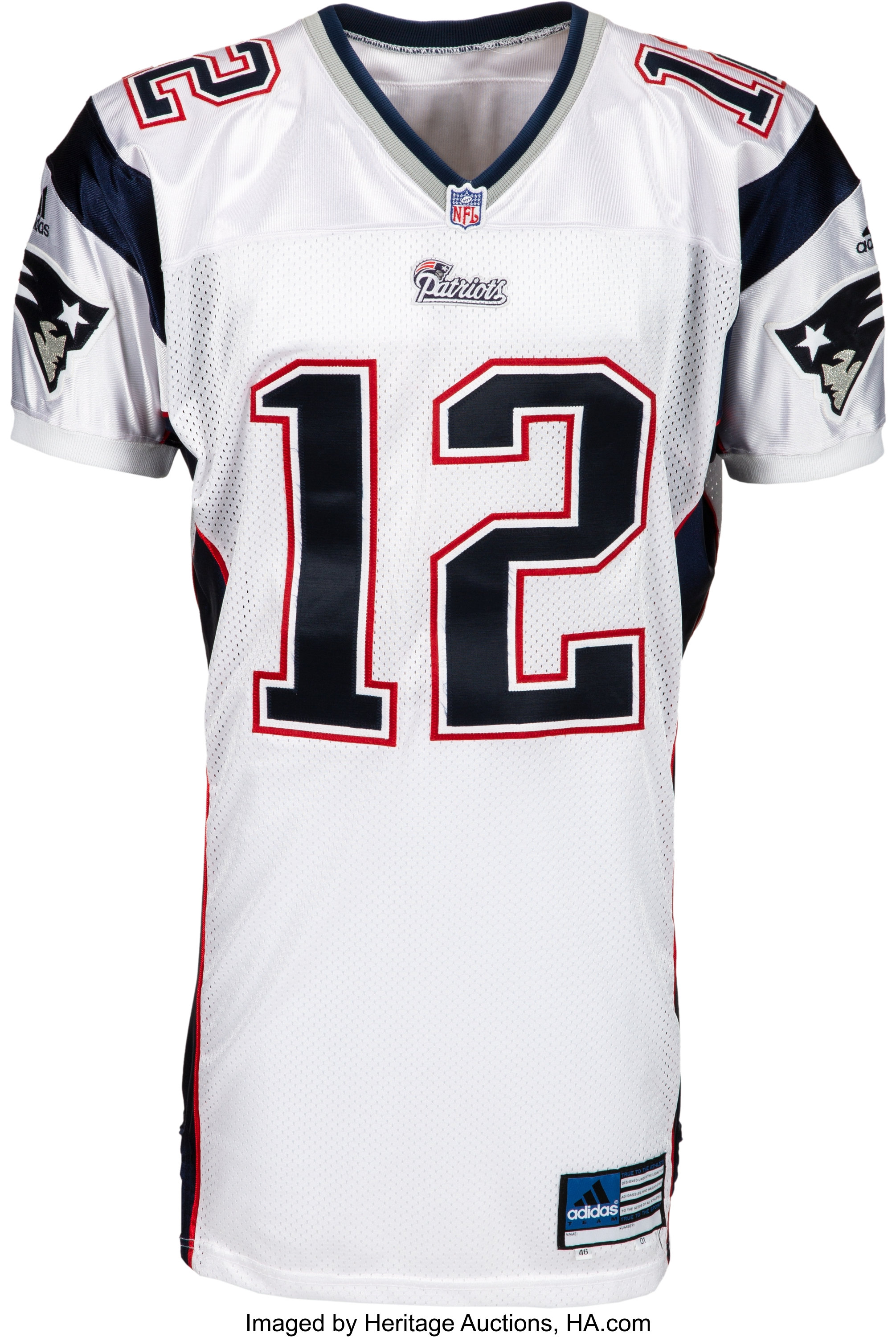 2001 Tom Brady Pro Cut New England Patriots Jersey, MEARS A5