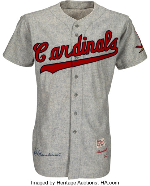 1957 St. Louis Cardinals Game Worn Jersey. Baseball