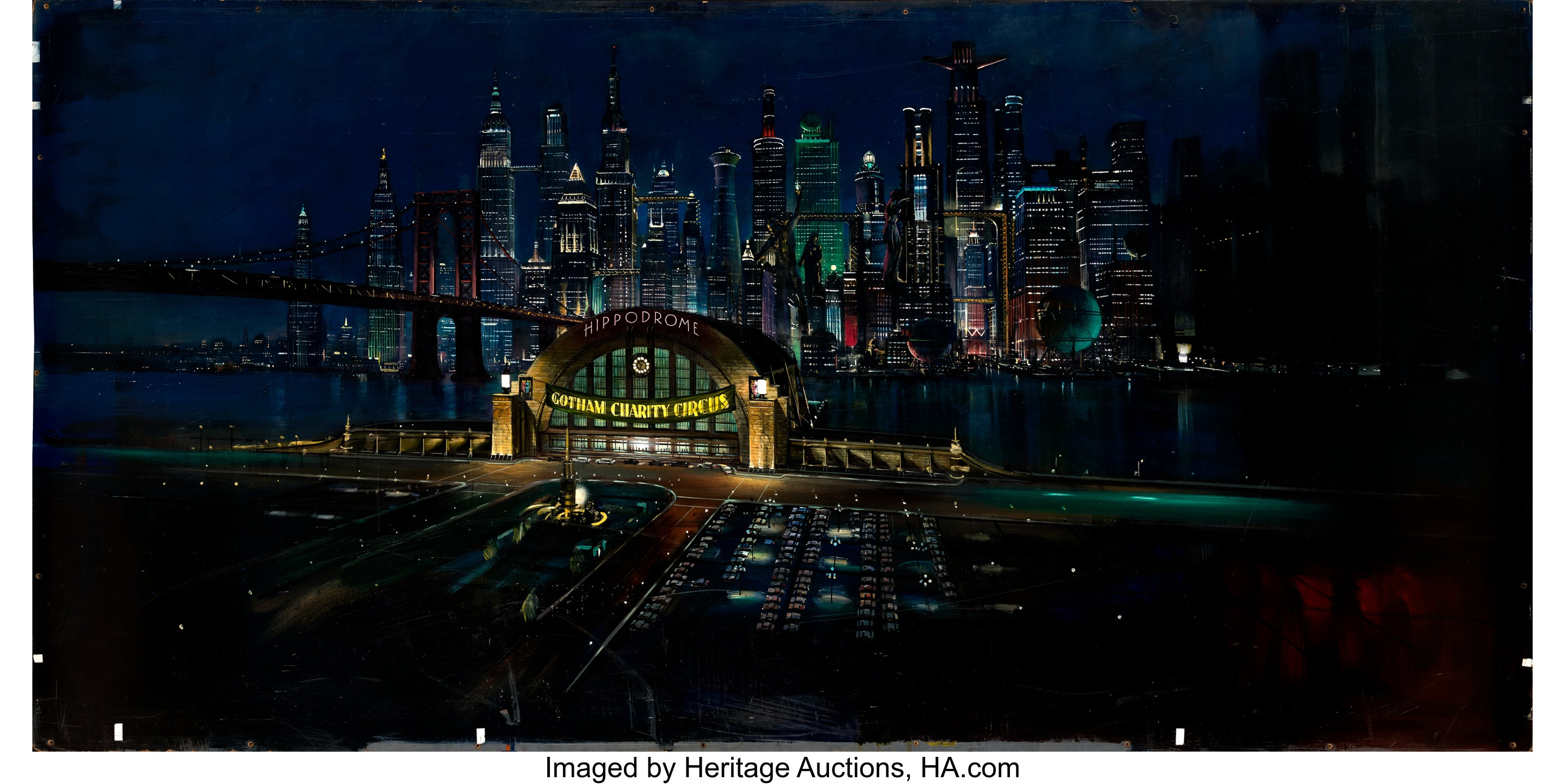 Batman Forever: Gotham Hippodrome by Syd Dutton (Warner Bros., | Lot #86463  | Heritage Auctions