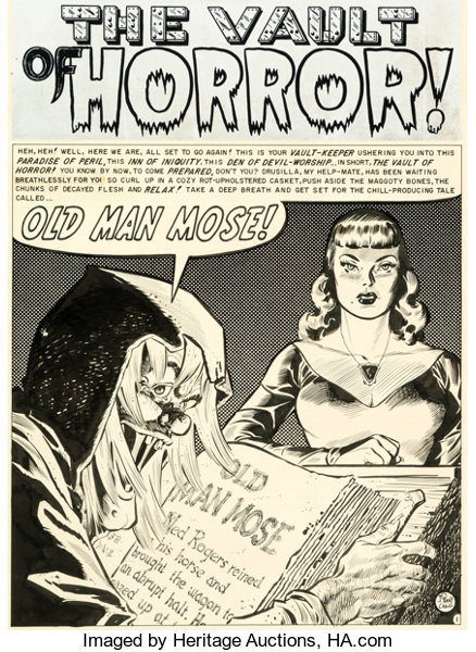 Original Comic Art:Splash Pages, Johnny Craig Vault of Horror