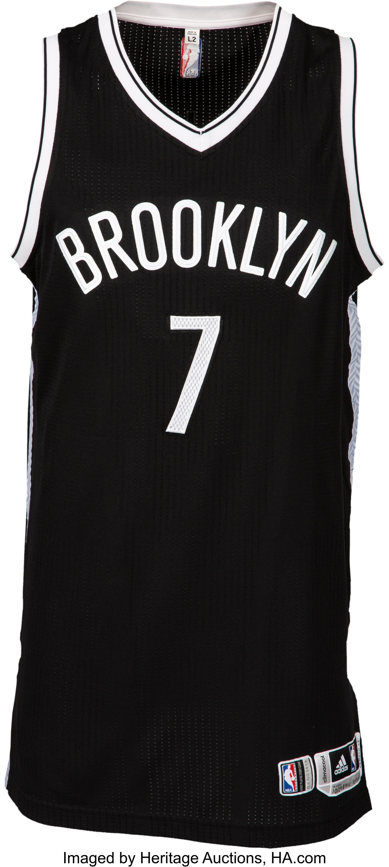2016-17 Jeremy Lin Game Worn Brooklyn Nets Jersey - Used 10/29 vs., Lot  #57337