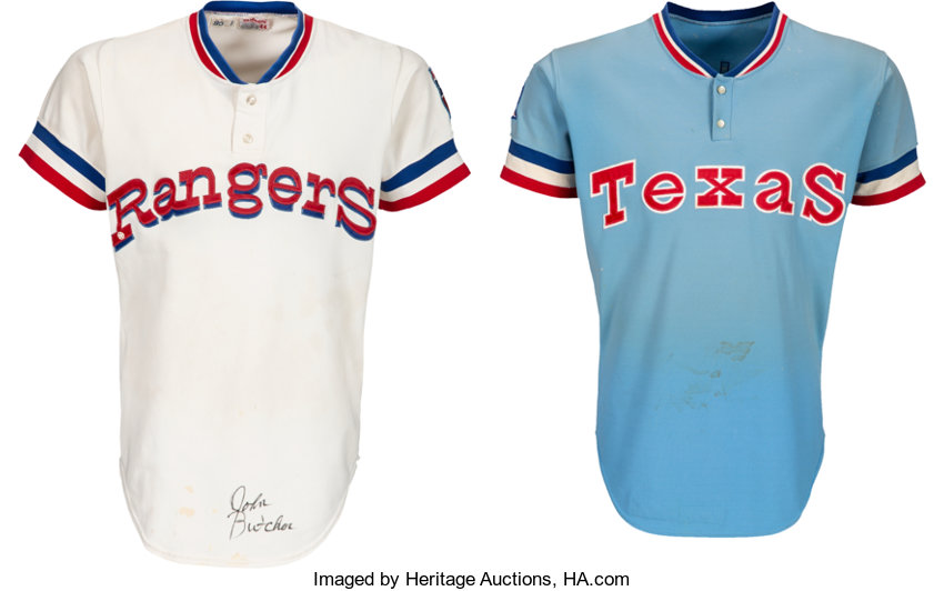 1979-80 Game Worn Texas Rangers Jerseys Lot of 2 - Bat Boy/Frias &, Lot  #57956