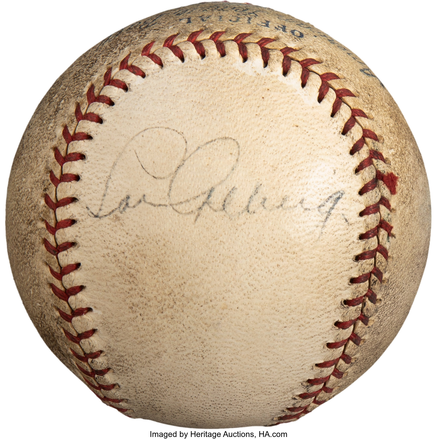 Sold at Auction: RARE Vintage 1930's Lou Gehrig Louisville Slugger