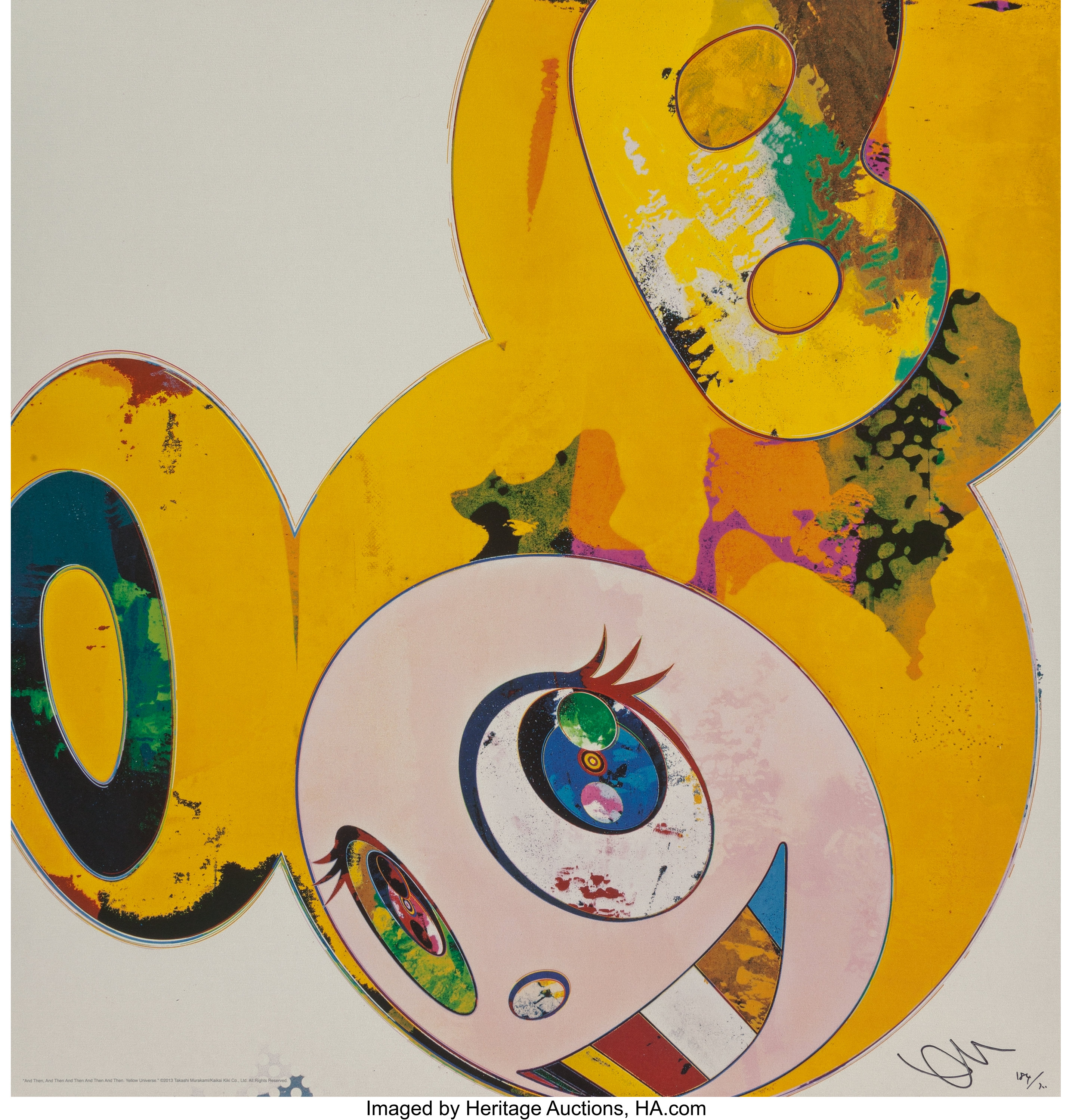 Takashi Murakami An Homage To Monogold D (Signed Print) 2012