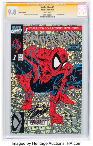 Spider-Man #1 Platinum Edition - Signature Series: Stan Lee