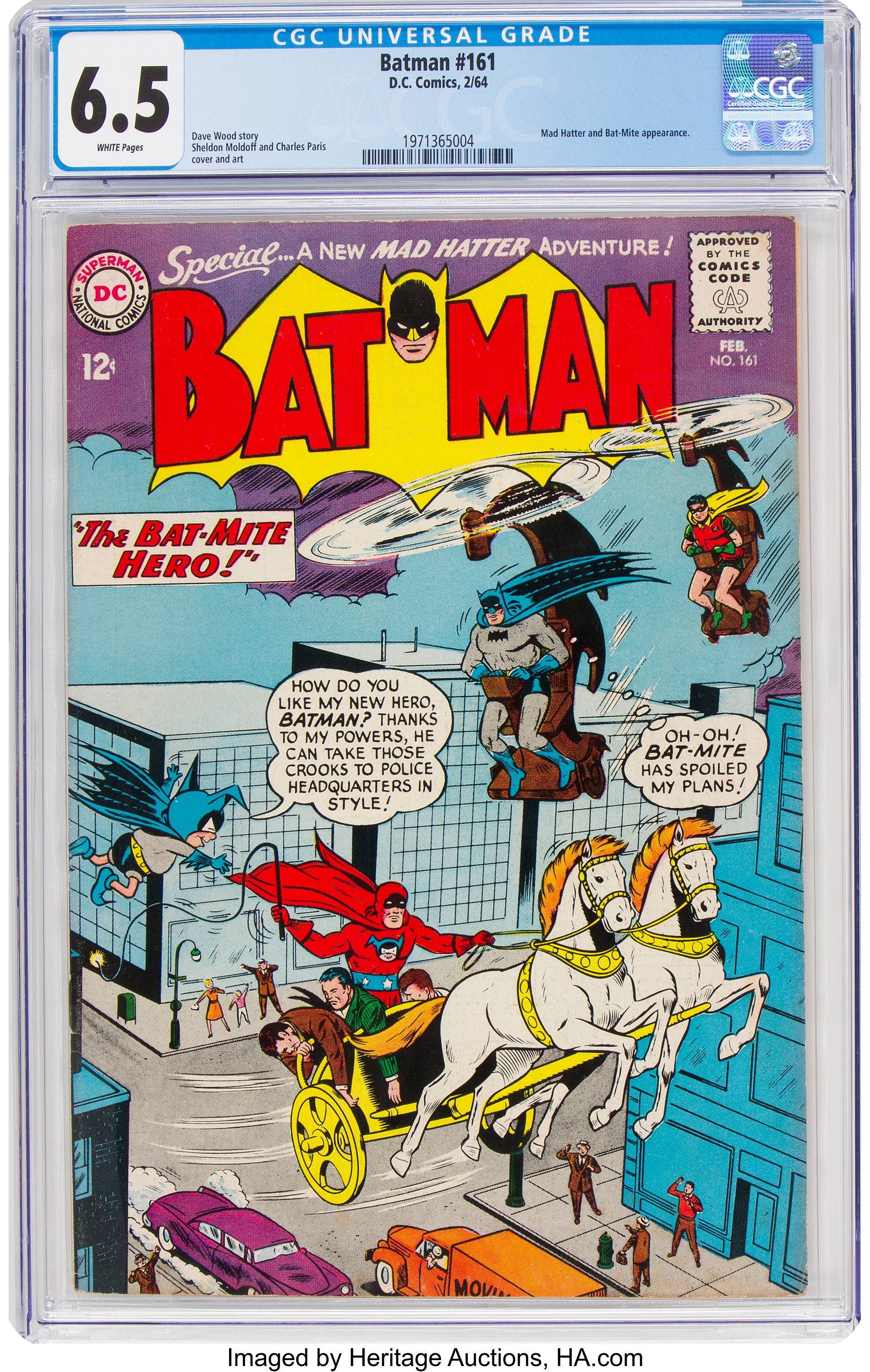 Batman #161 (DC, 1964) CGC FN+  White pages.... Silver Age | Lot #11130  | Heritage Auctions