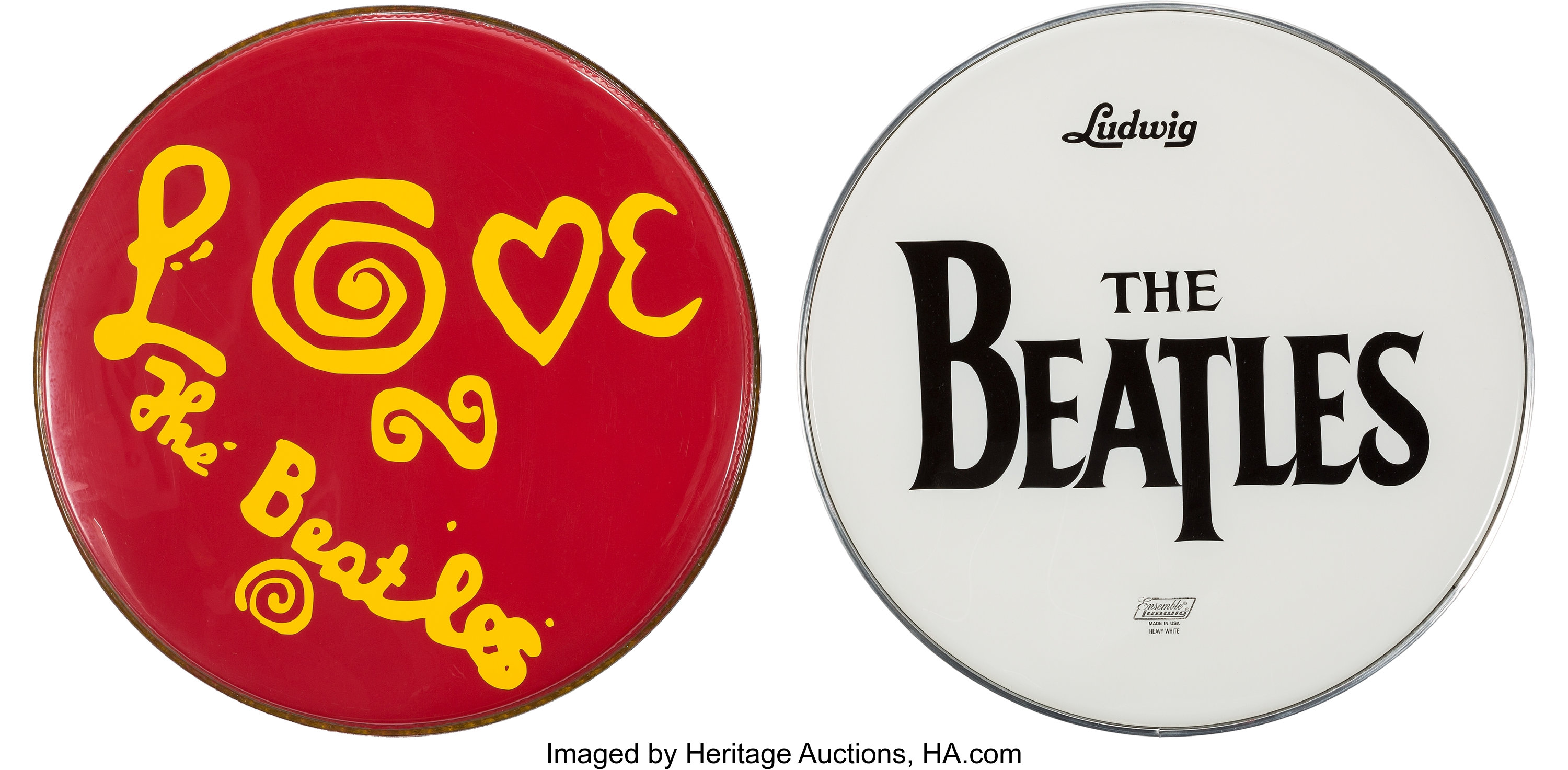 Beatles bass shop drum head