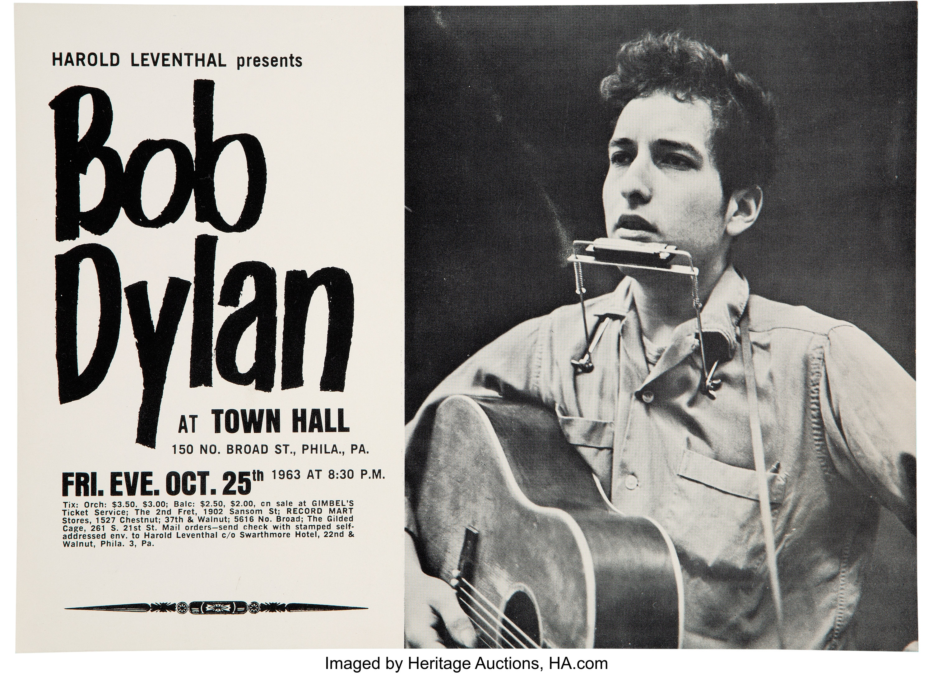 Live at Town Hall, New York, NY - April 1963 Bob Dylan