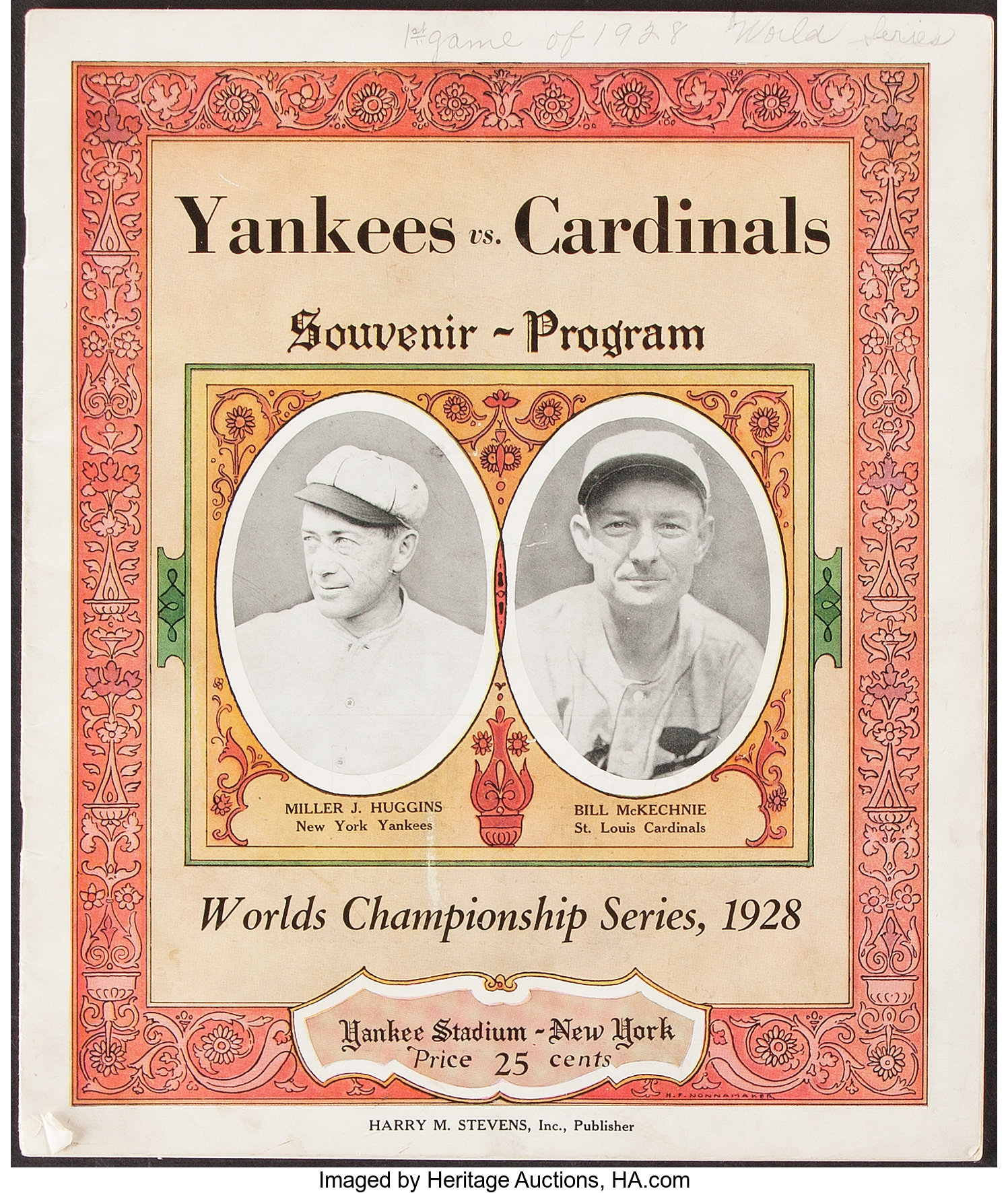 New York Yankees 1928 World Series Champions Logo Stadium