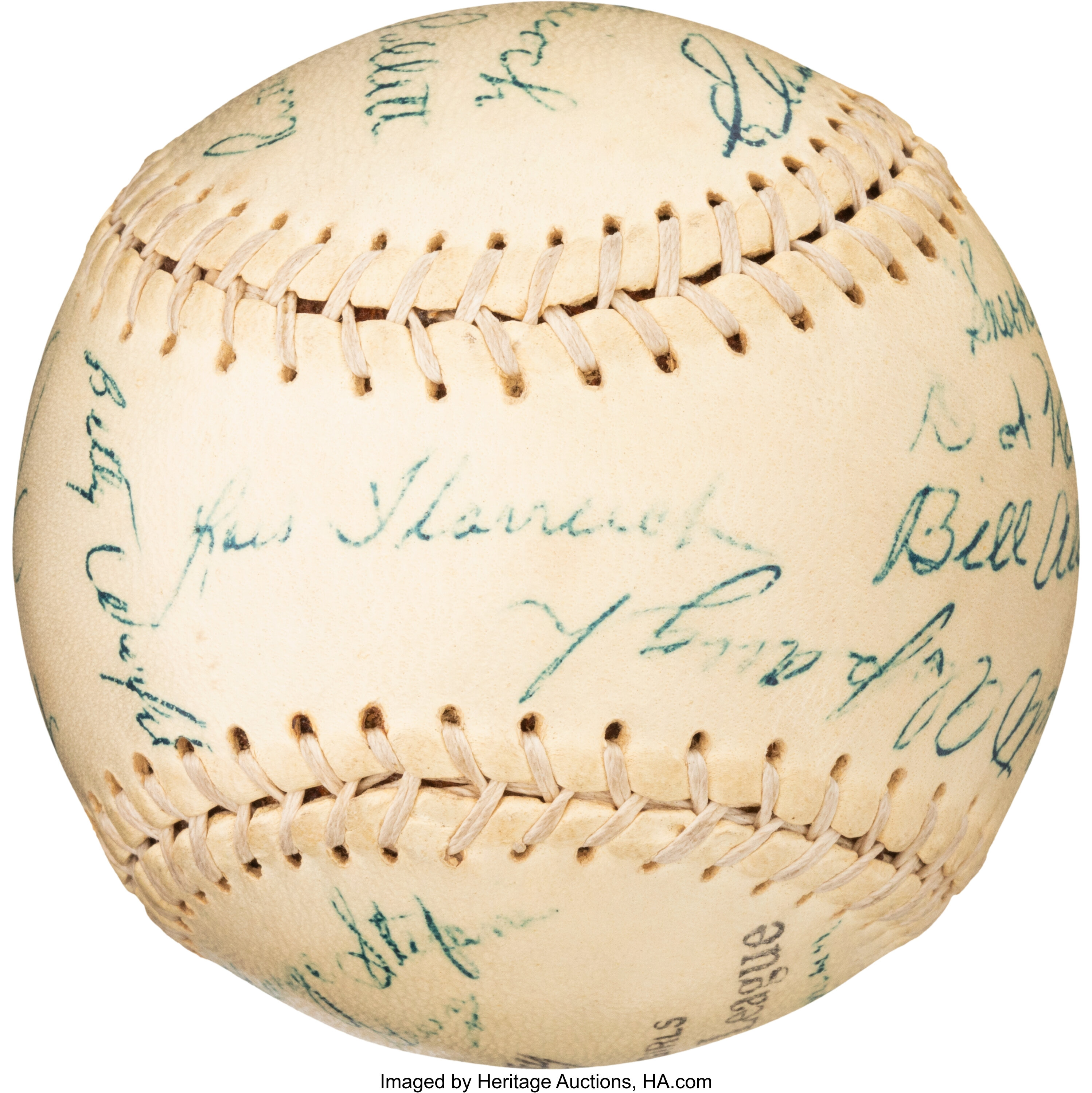 1948 Rockford Peaches Team Signed Baseball.  Baseball, Lot #56845