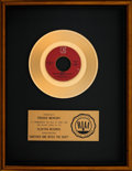 Queen - Another One Bites The Dust Platinum 45 Record Ltd Edition Display  Award Quality - Gold Record Outlet Album and Disc Collectible Memorabilia