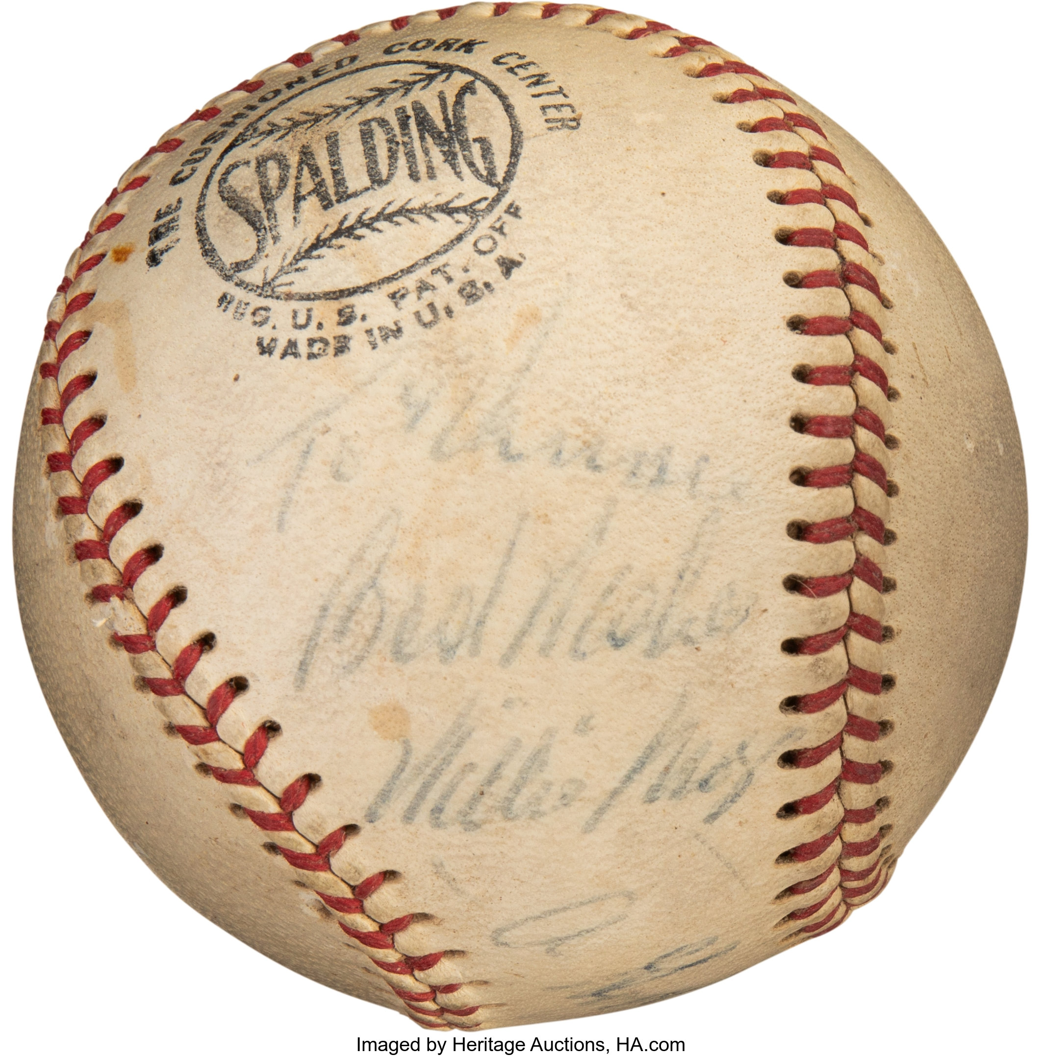 Sold at Auction: A Vintage Willie Mays Signed Autograph Baseball