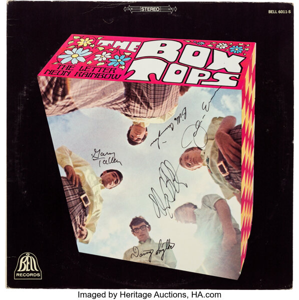 The Box Tops Band Signed The Letter/Neon Rainbow Stereo Vinyl LP