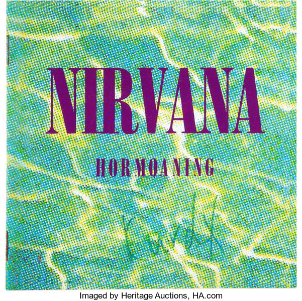 Nirvana - Kurt Cobain Signed Hormoaning Japanese CD EP Liner Notes ...