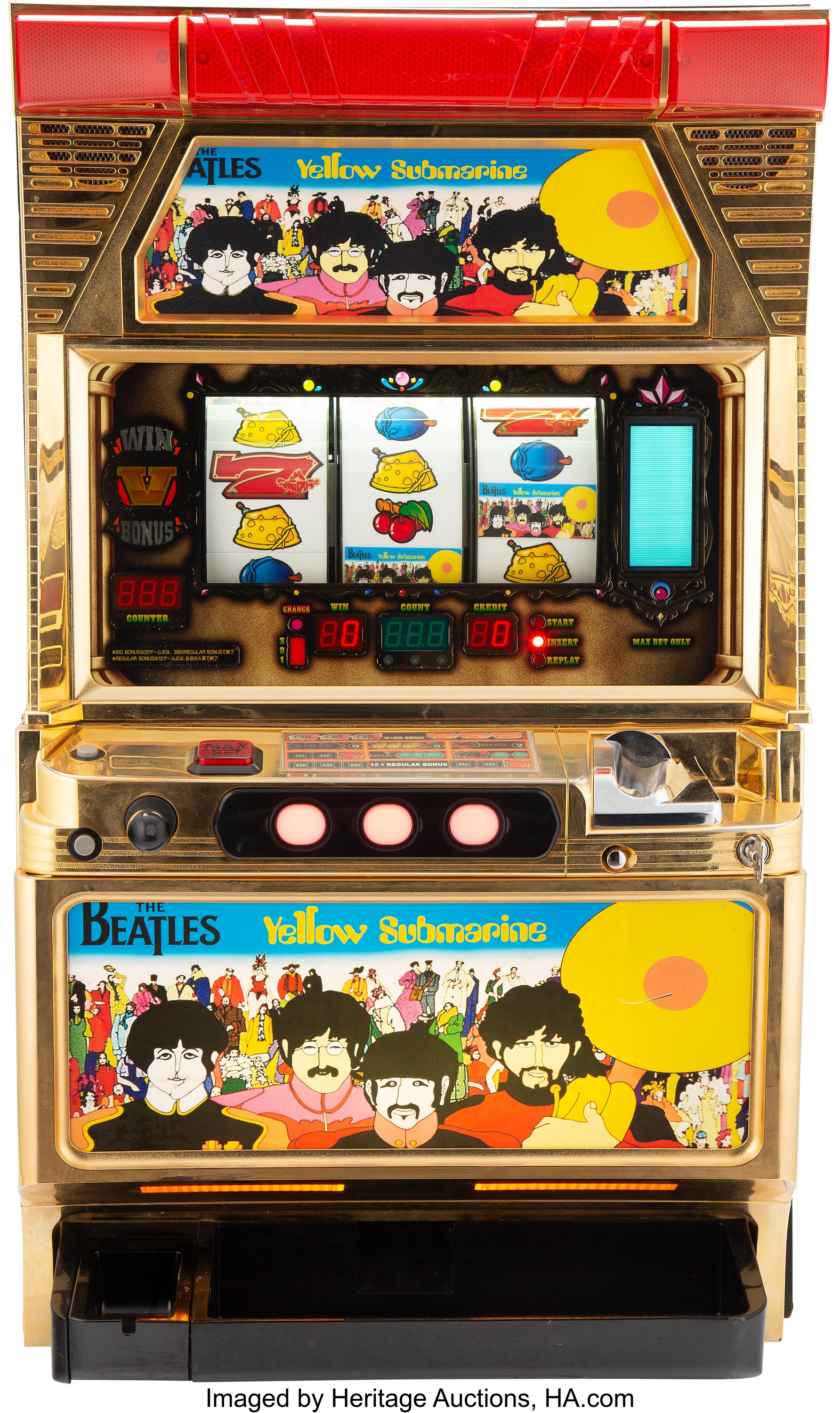 The Beatles Yellow Submarine Authentic Skill Stop Slot Machine ...