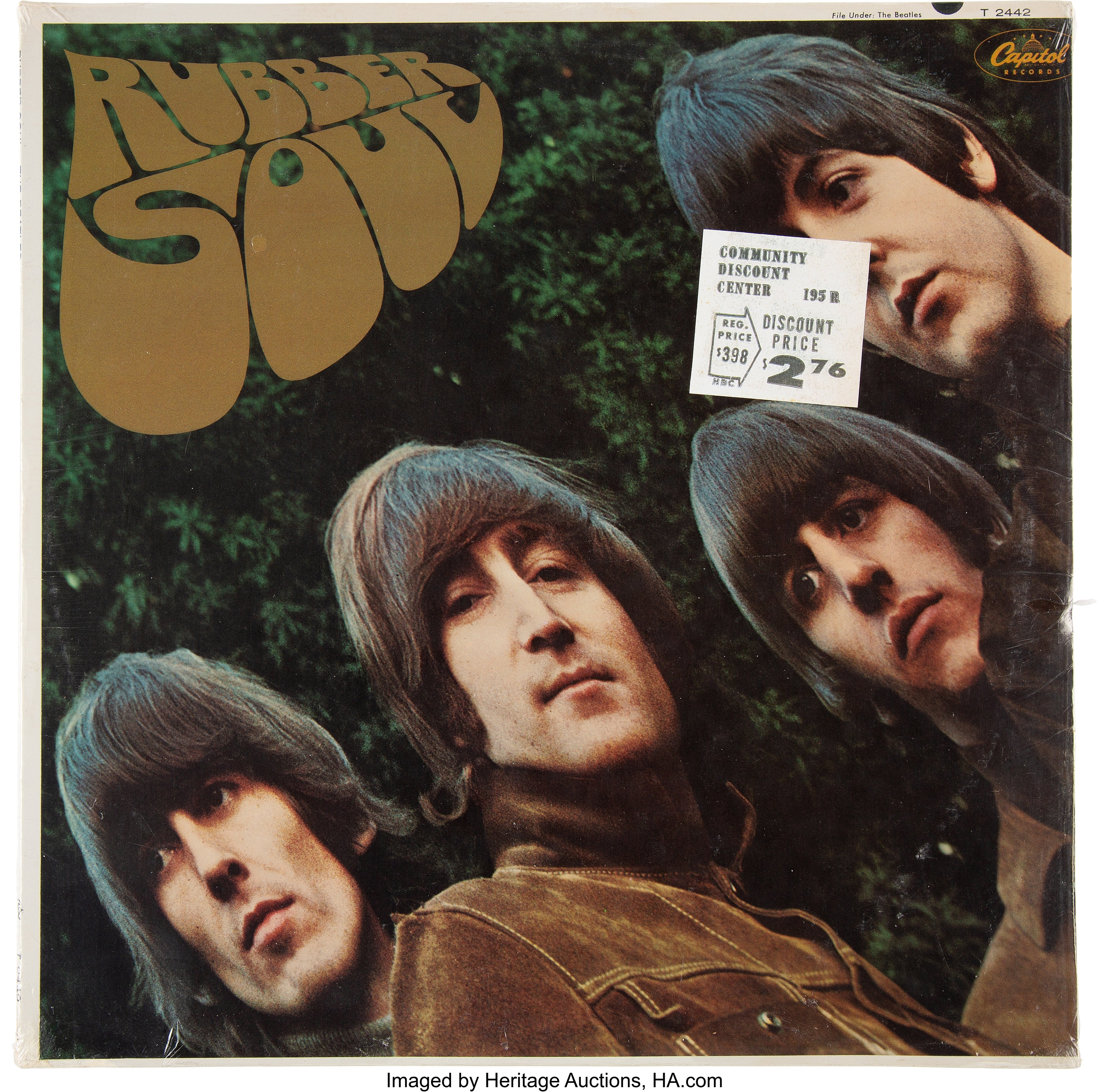 The Beatles Rubber Soul Sealed Mono LP (Capitol T 2442, 1965