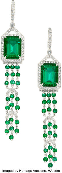 Tiffany and online co emerald earrings