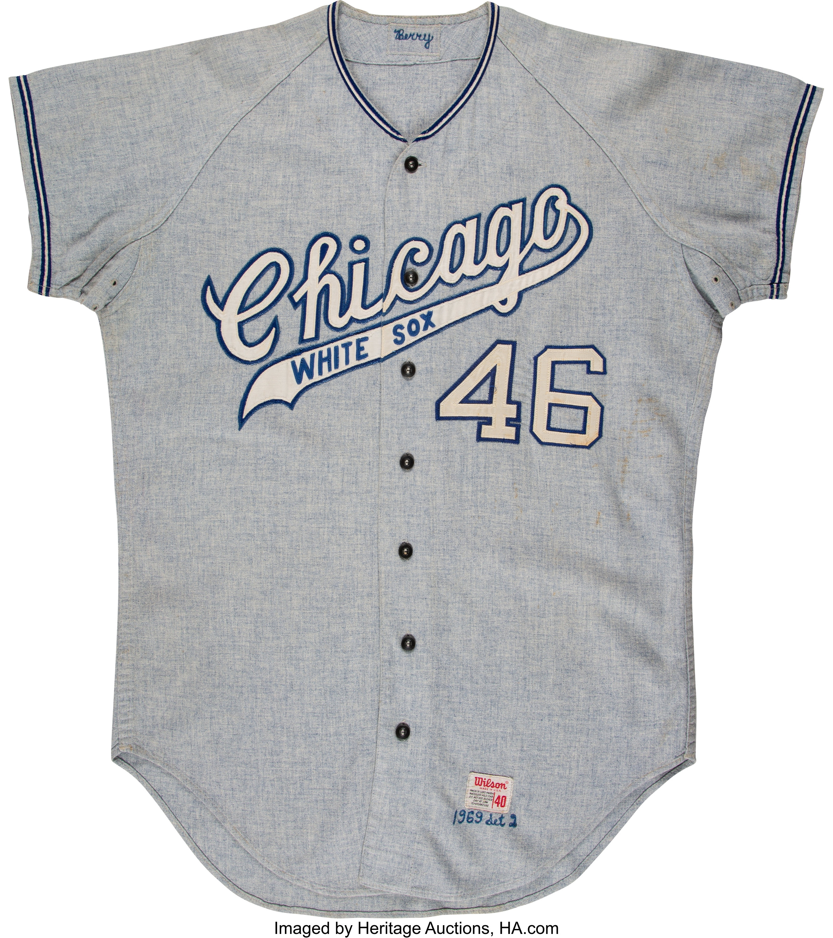 Lot Detail - 1971 Chicago White Sox Game Used Worn Home Jersey Ed