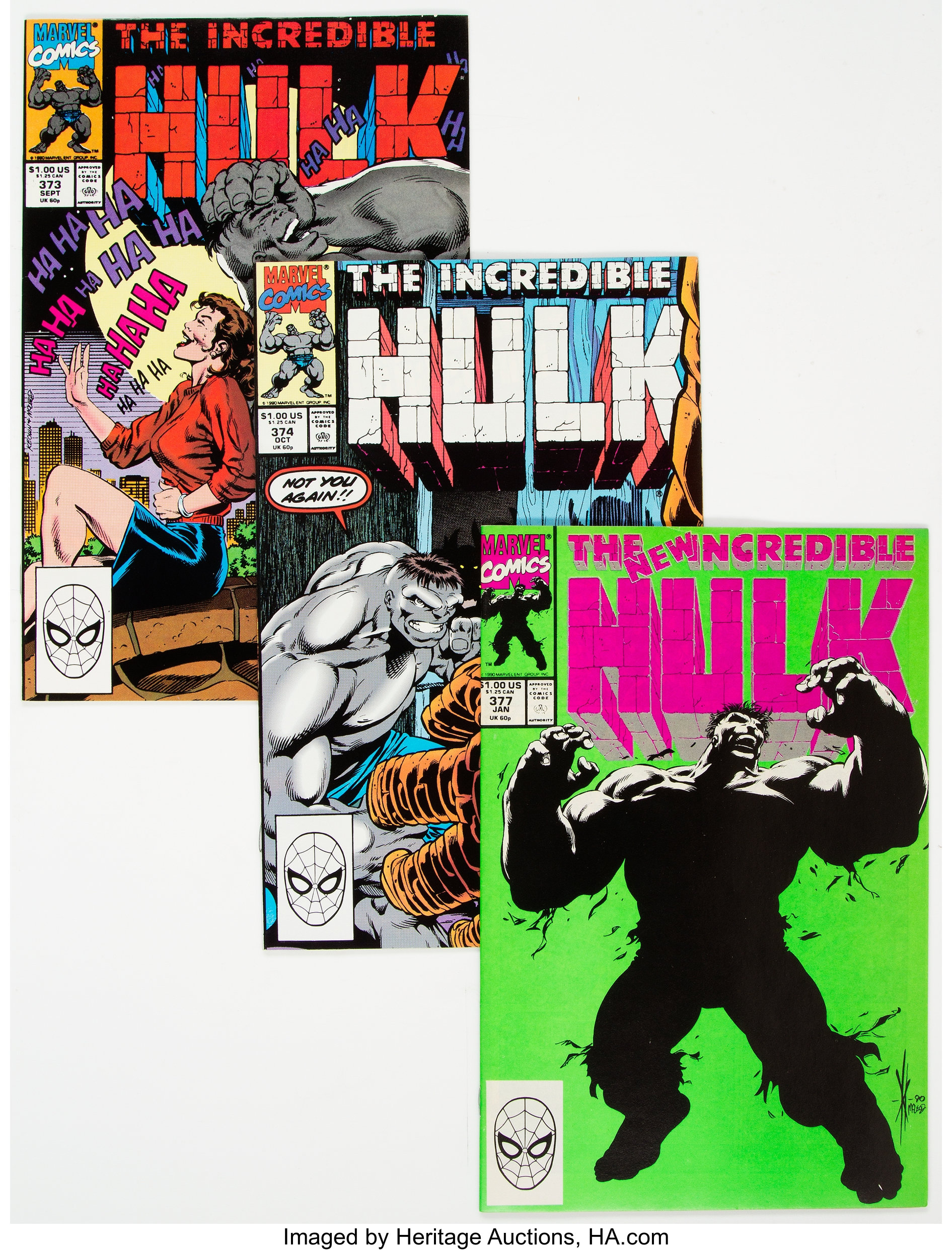 The Incredible Hulk 373 395 Box Lot Marvel 1990 92 Condition Lot Heritage Auctions