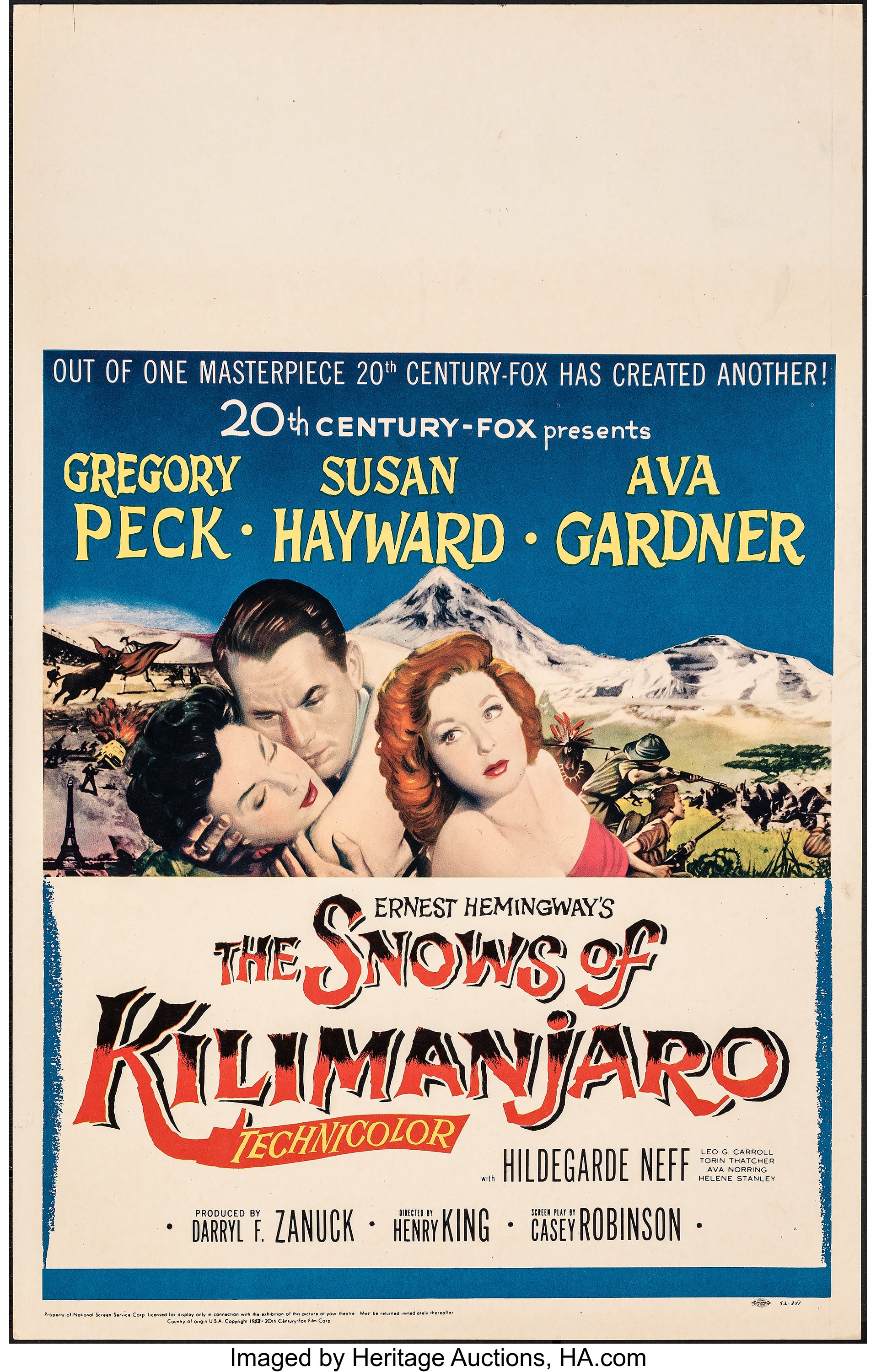 the-snows-of-kilimanjaro-other-lot-20th-century-fox-1952-very