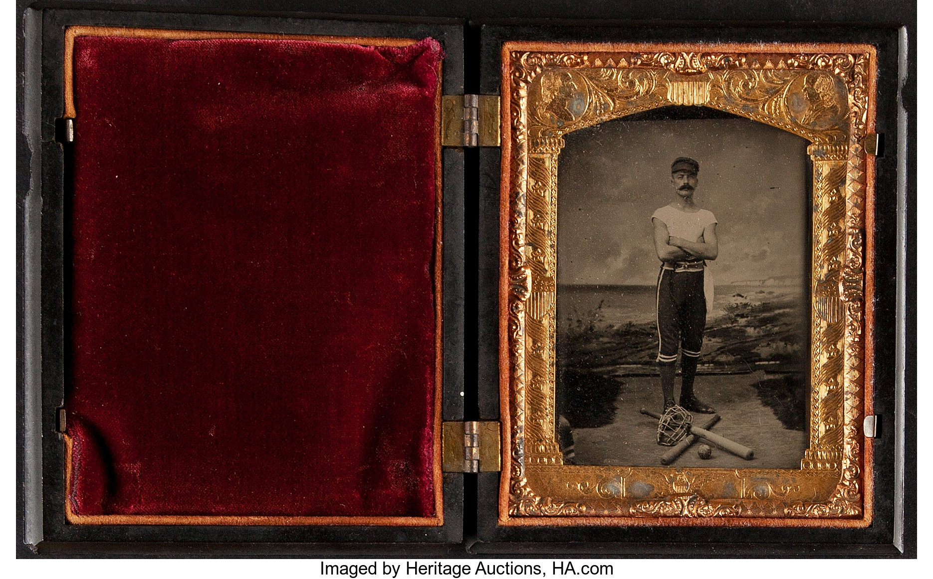 1800s Baseball Tintype.  Baseball Collectibles Photos, Lot #41298