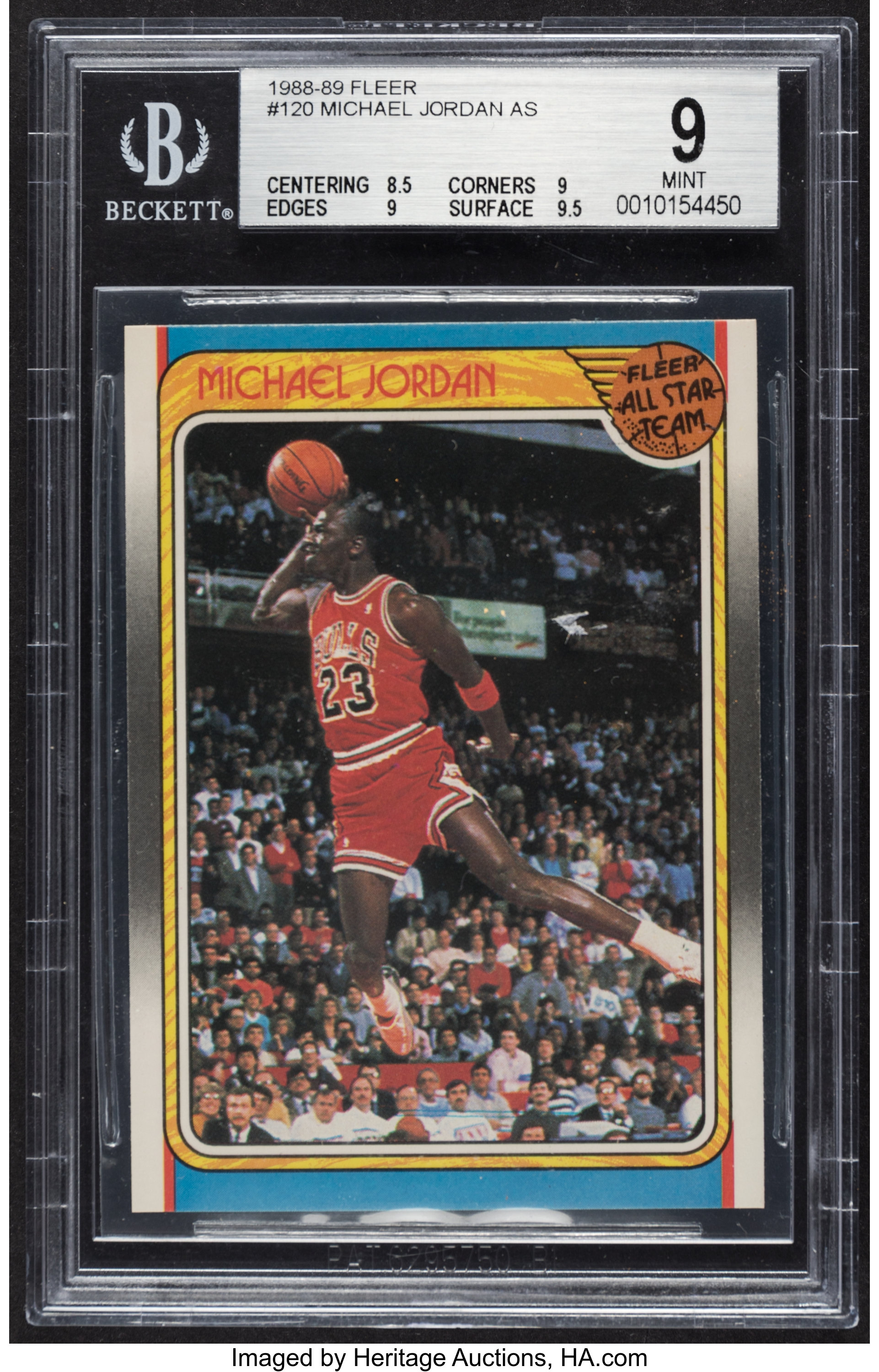 1988 Fleer Michael Jordan All-Star #120 BGS Mint 9.... Basketball