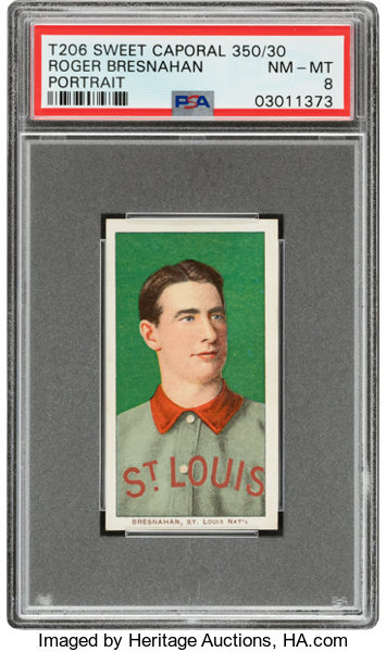 1909 11 T6 Sweet Caporal 350 30 Roger Bresnahan Portrait Psa Lot Heritage Auctions