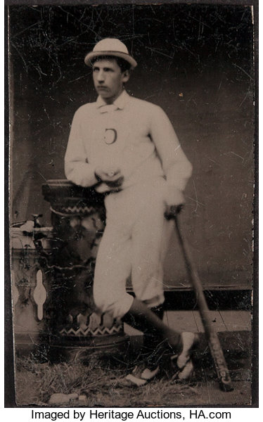 1800s Baseball Tintype.  Baseball Collectibles Photos, Lot #41298