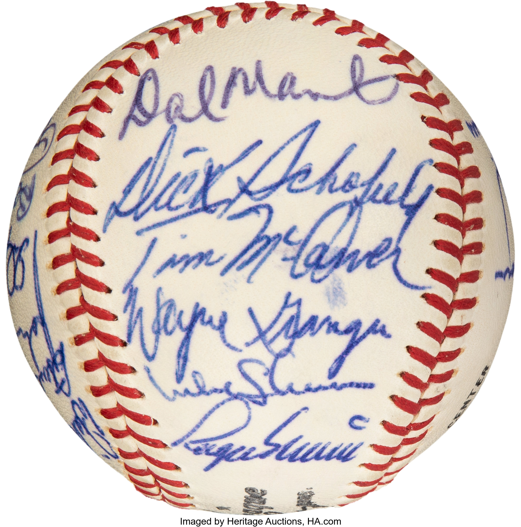 High Grade 1968 St. Louis Cardinals Team-Signed Baseball (PSA MINT 9)