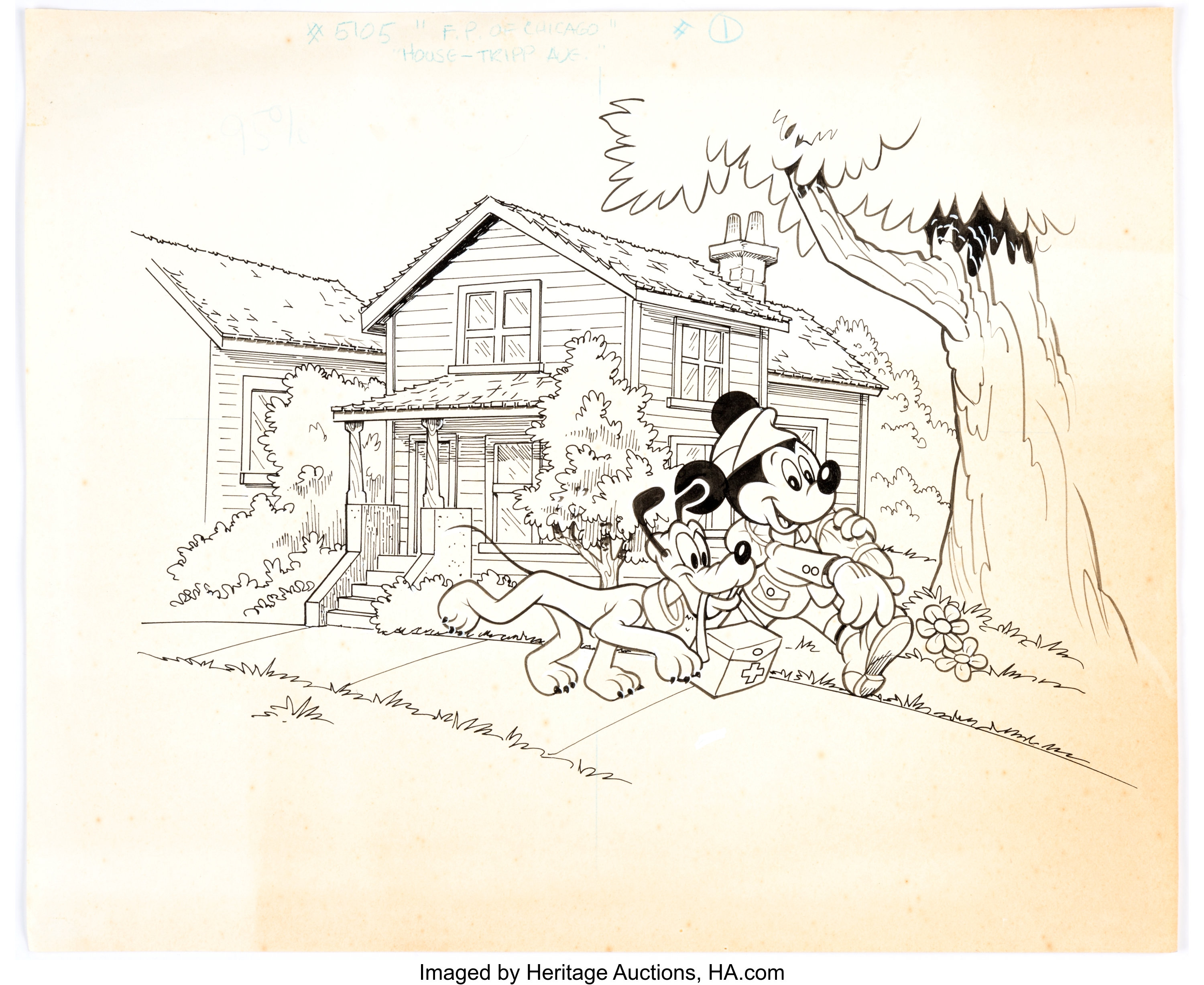 Mickey Mouse And Pluto Original Disney Consumer Products Artwork Lot 17825 Heritage Auctions