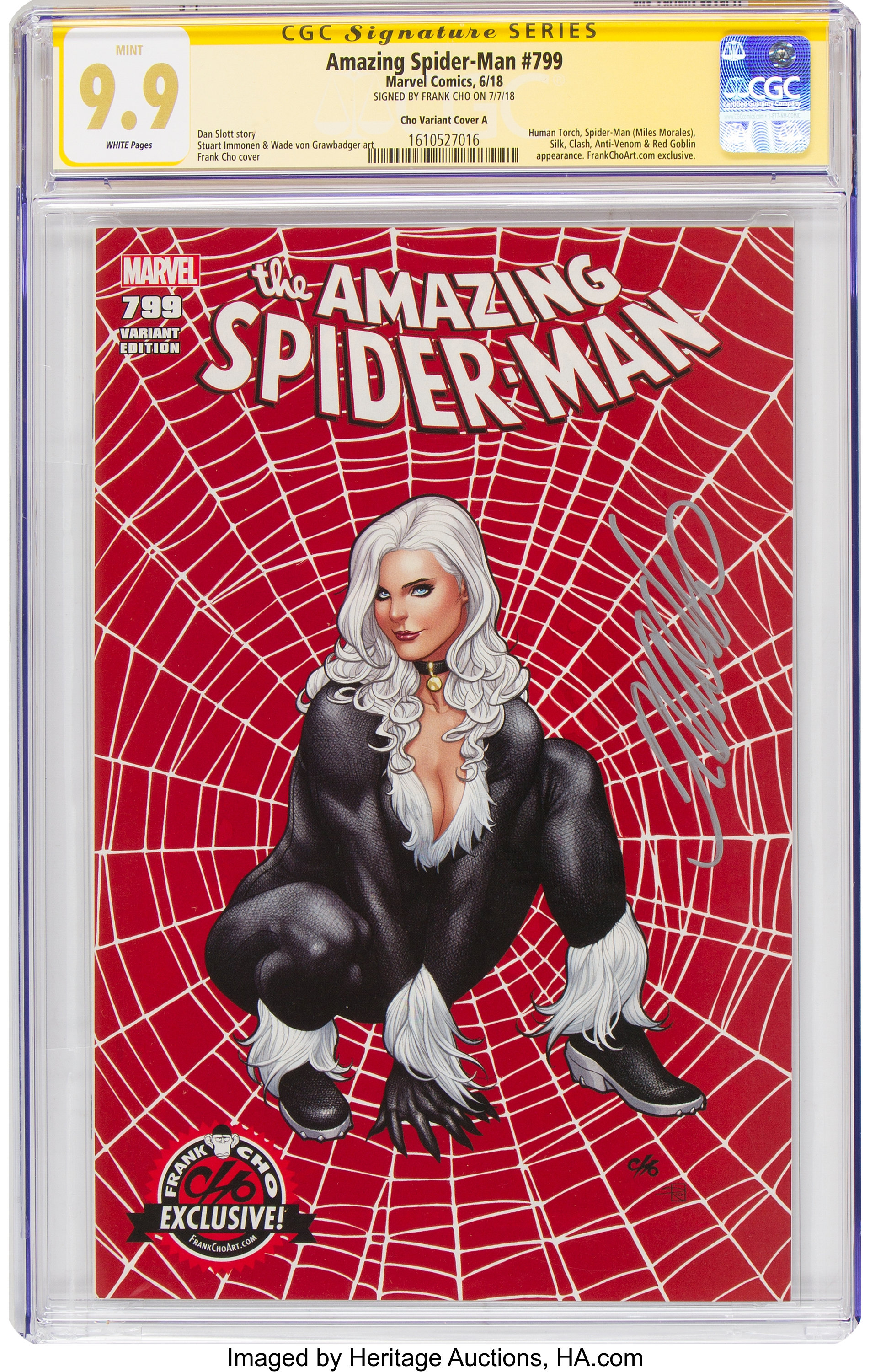 The Amazing Spider-Man #799 Cho Variant Cover A - Signature Series: | Lot  #17064 | Heritage Auctions