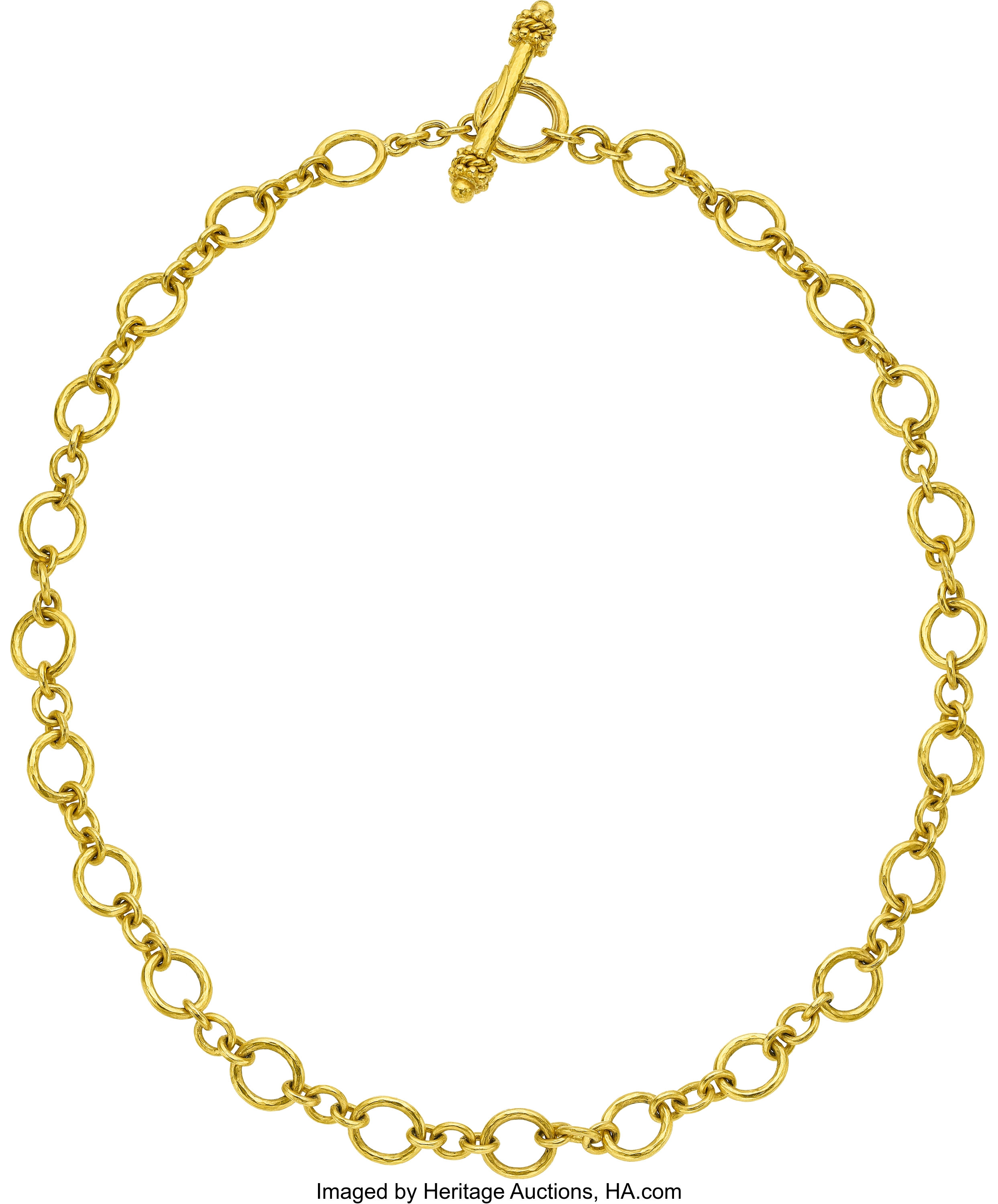 Gold Necklace, Elizabeth Locke. ... Estate Jewelry Necklaces | Lot ...